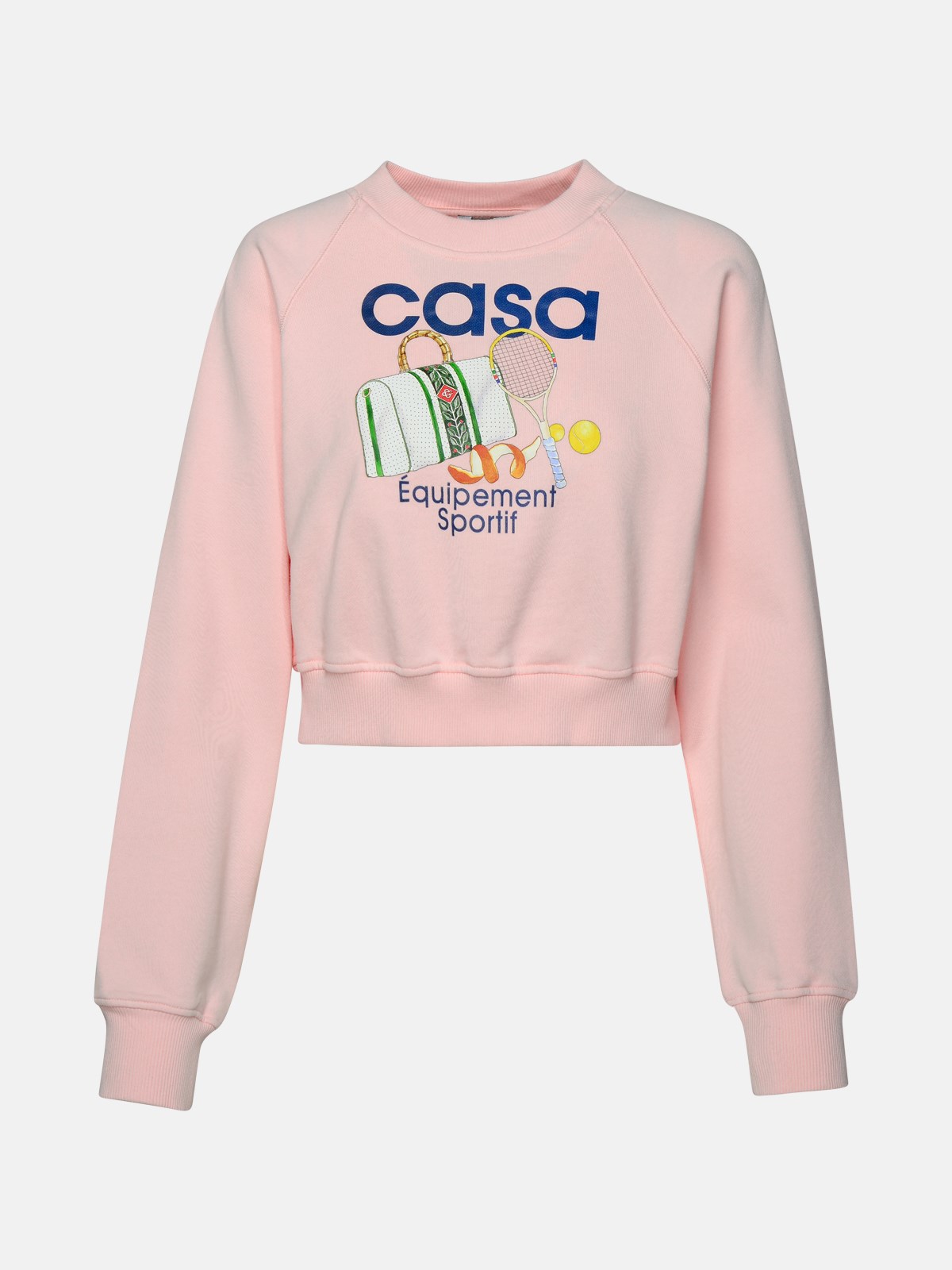 Casablanca 'equipement Sportif' Pink Organic Cotton Sweatshirt