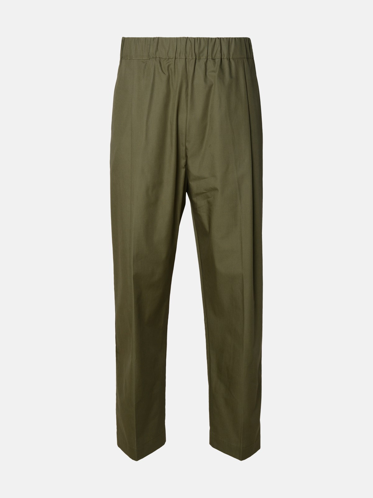 Shop Laneus Army Green Cotton Pants