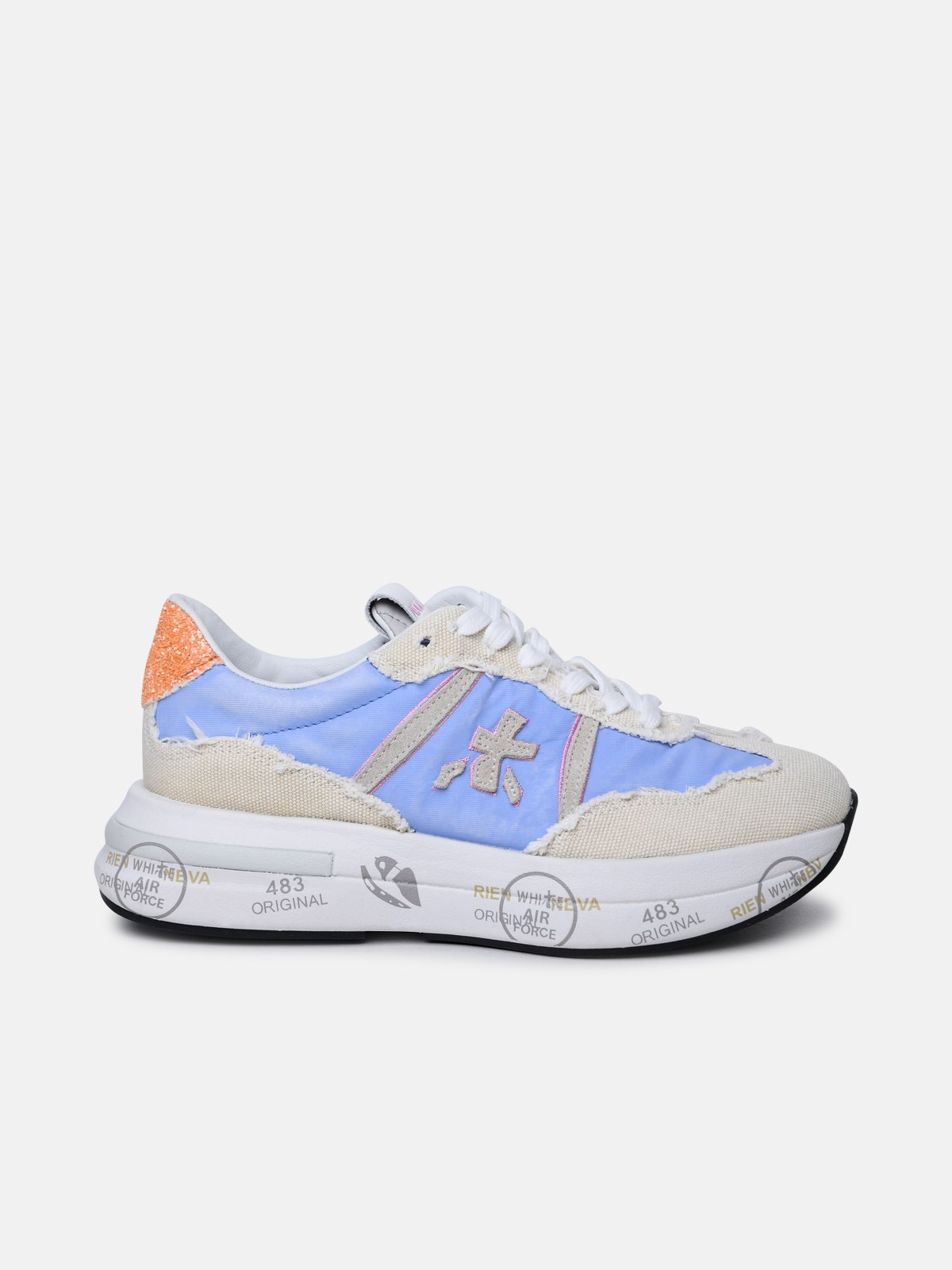 Shop Premiata 'cassie' Multicolor Leather And Nylon Sneakers