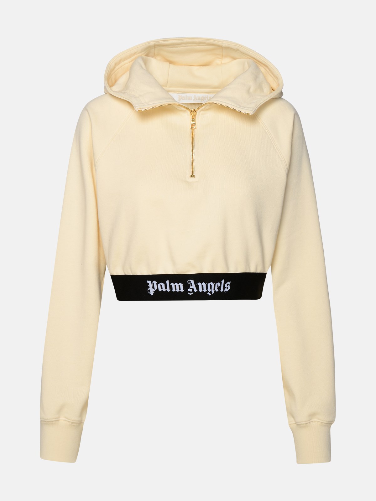 Palm Angels Ivory Cotton Sweatshirt