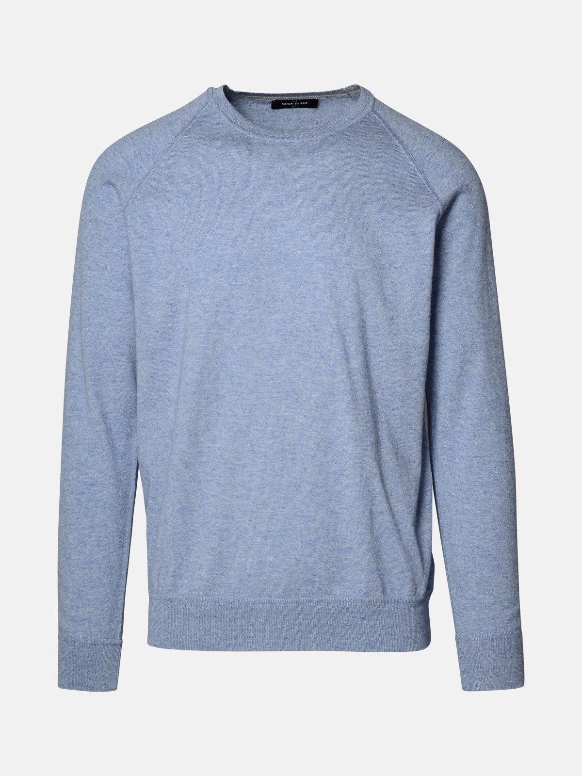Shop Gran Sasso Light Blue Cashmere Blend Sweater