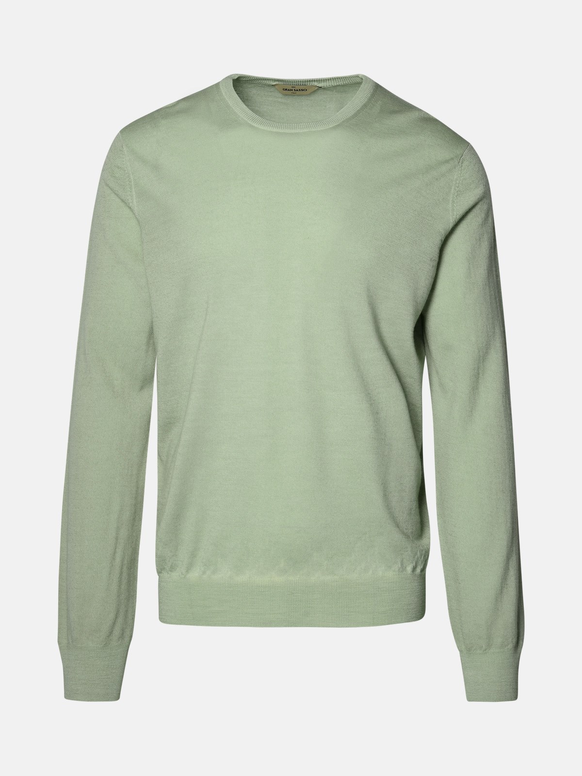 Shop Gran Sasso Green Virgin Wool Sweater