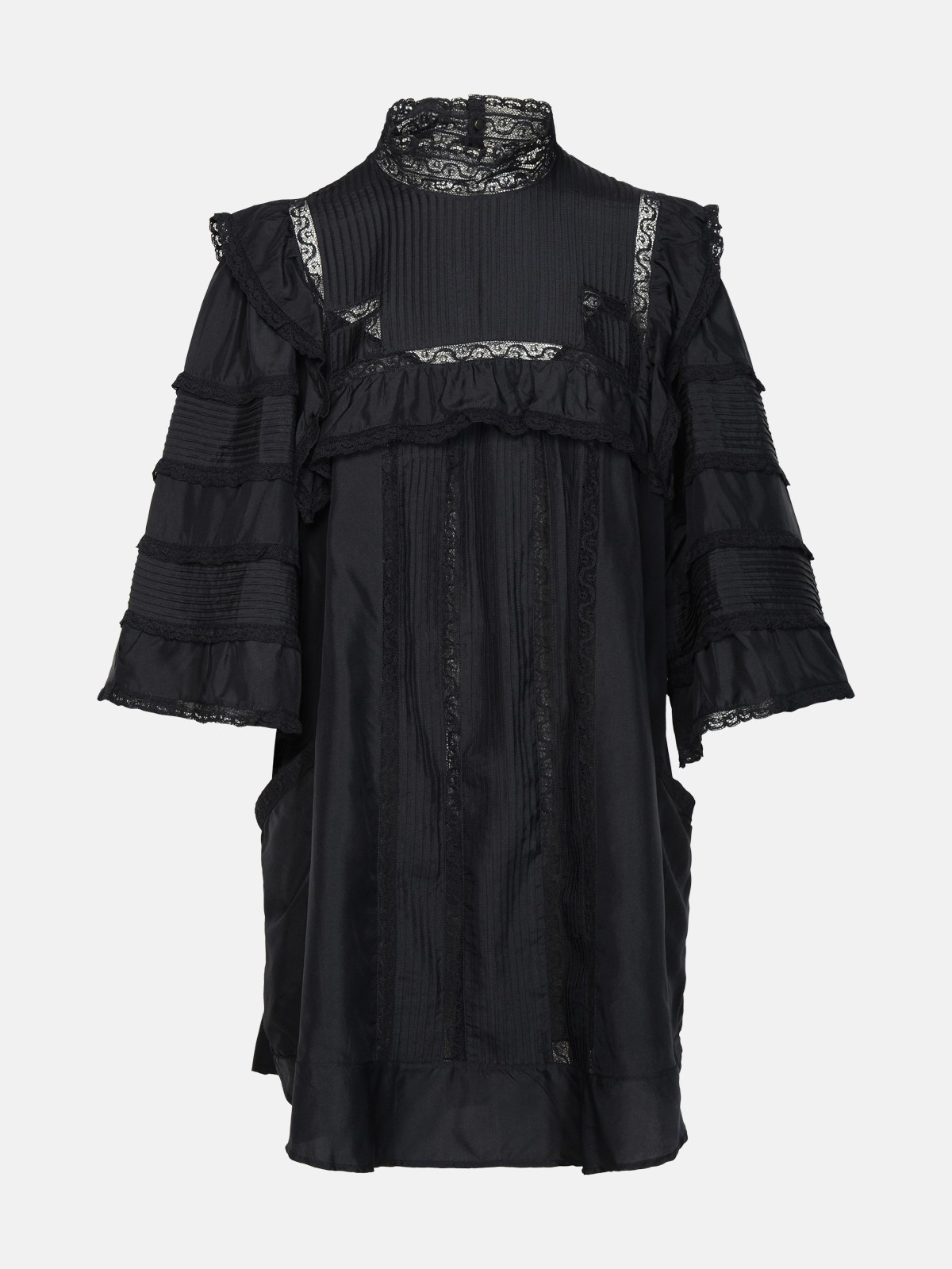 Shop Isabel Marant Black Silk Dress