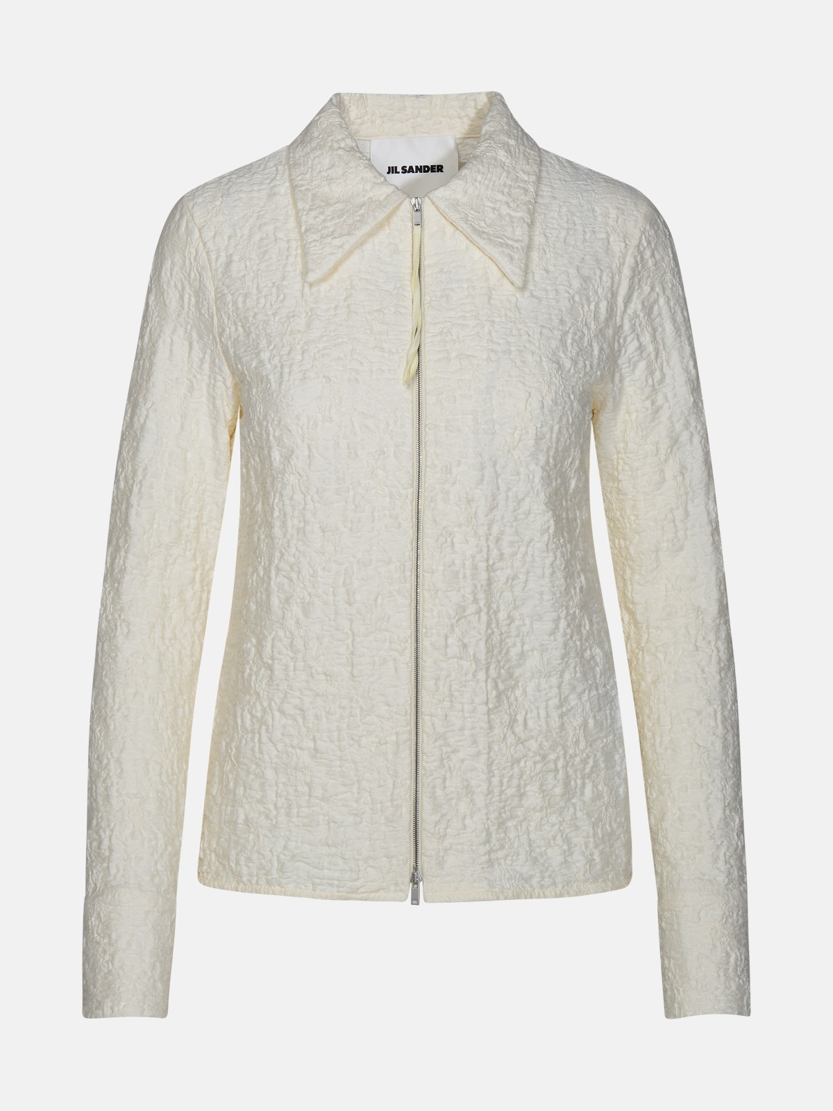 Shop Jil Sander Ivory Cotton Jacket In White