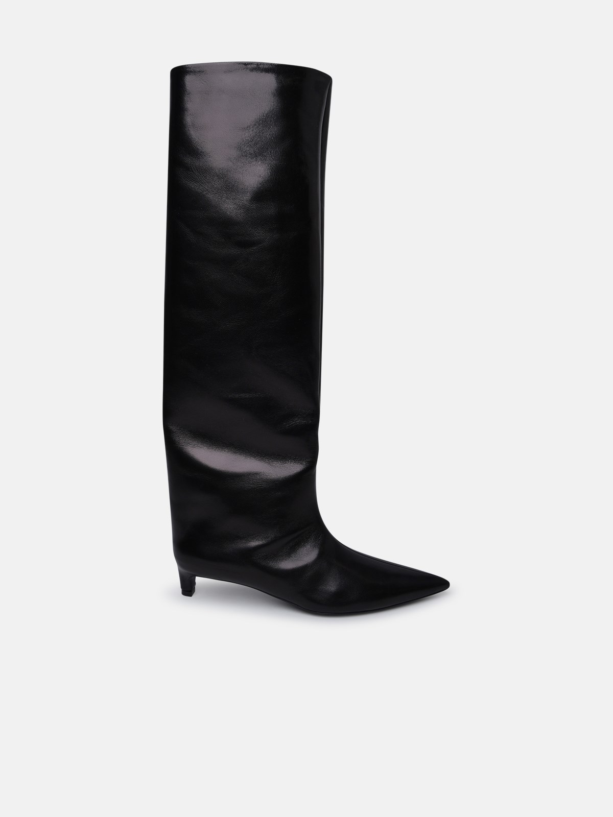 Jil Sander Black Leather Boots