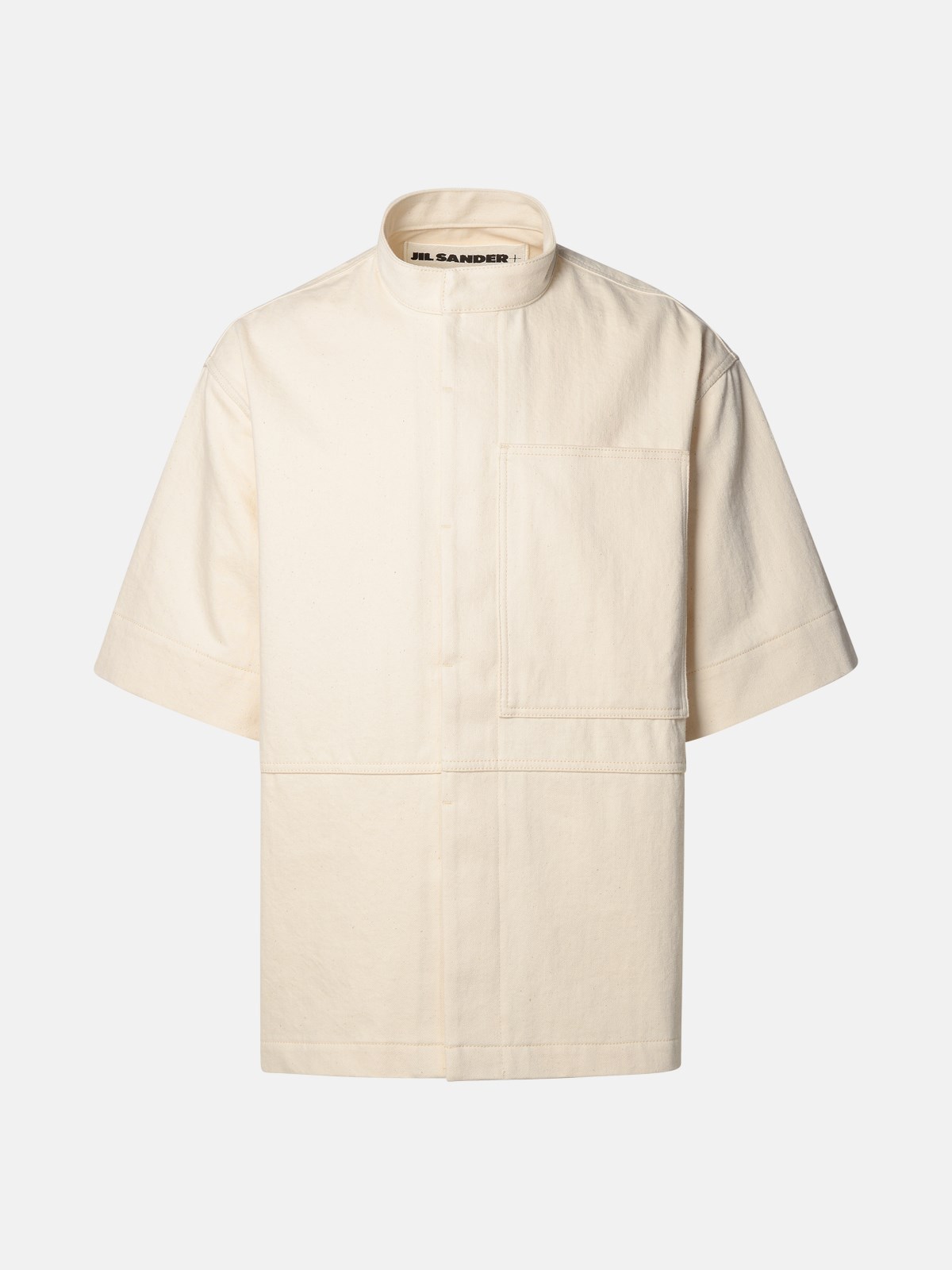 Shop Jil Sander Ivory Cotton Shirt