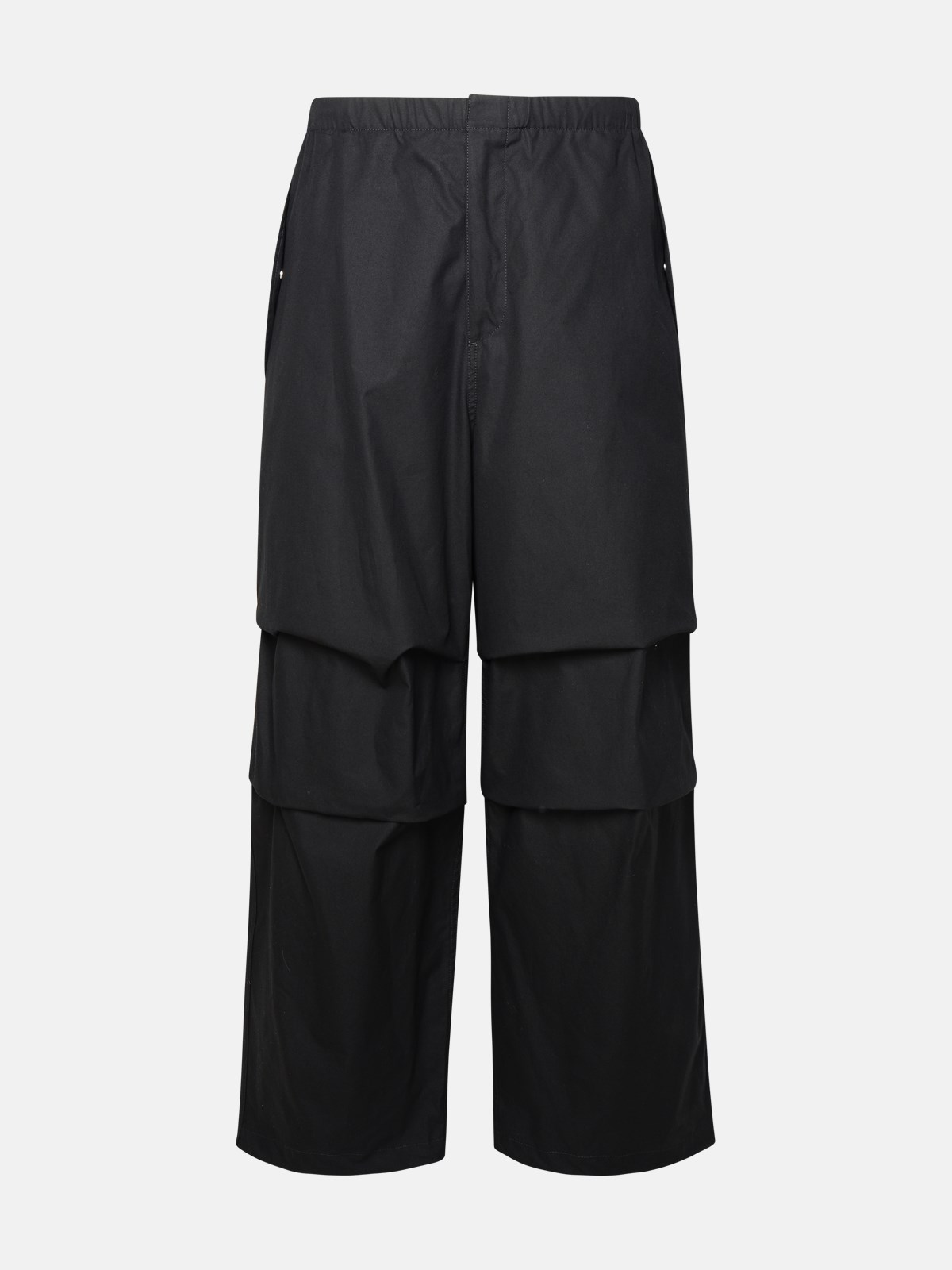 Jil Sander Black Cotton Trousers