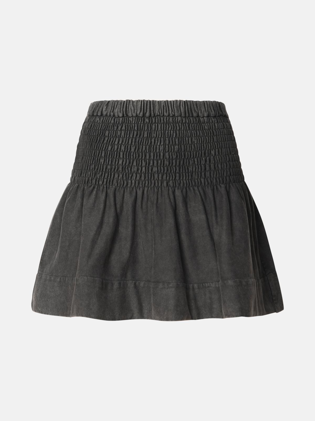 Isabel Marant Étoile 'pacifica' Grey Cotton Skirt In Black