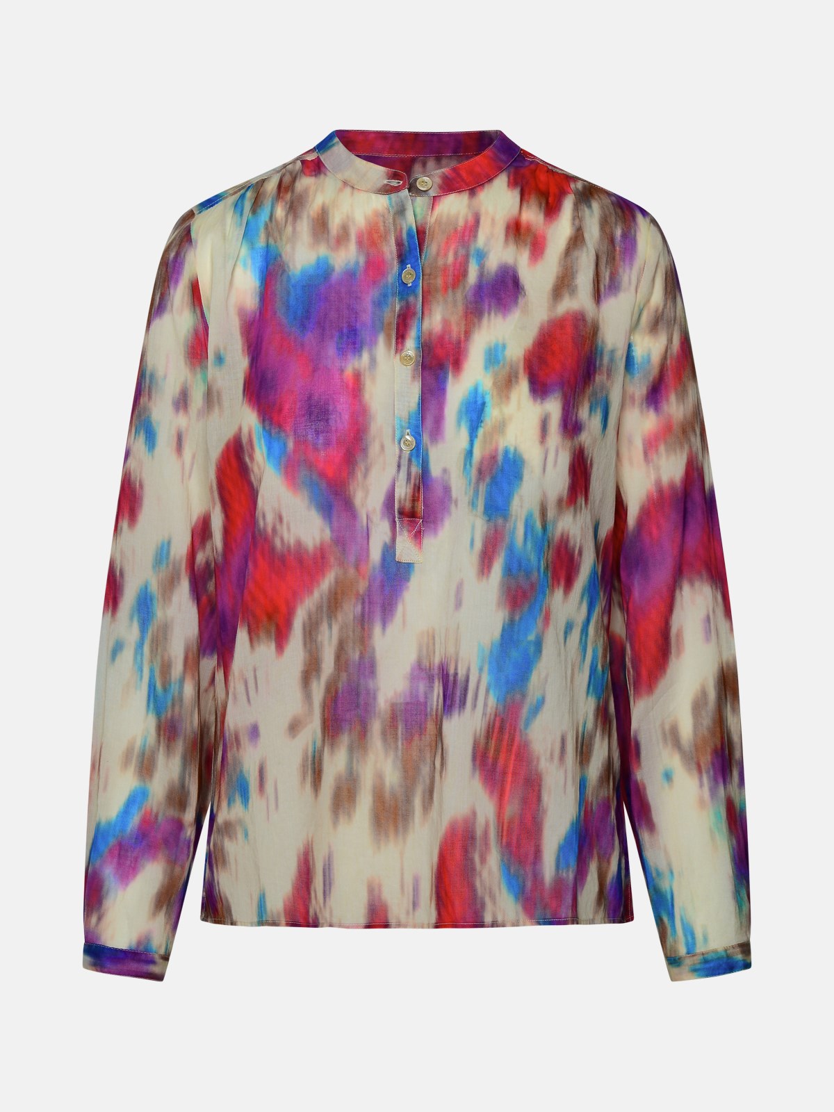 Marant Etoile 'maria' Multicolor Cotton Shirt In Beige