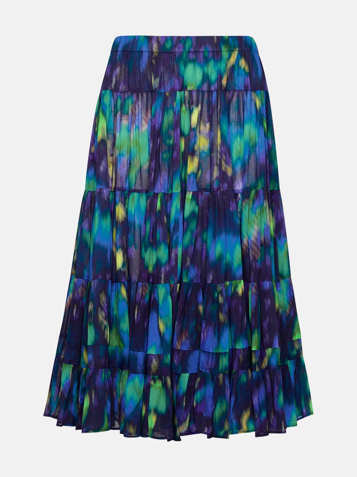 Marant Etoile 'elfa' Blue Multicolour Cotton Skirt
