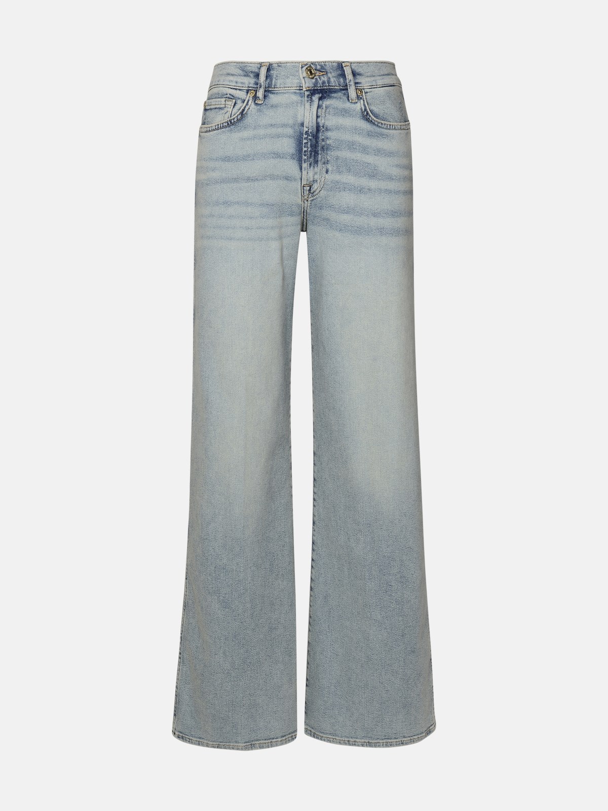 7 For All Mankind Light Blue Cotton Jeans