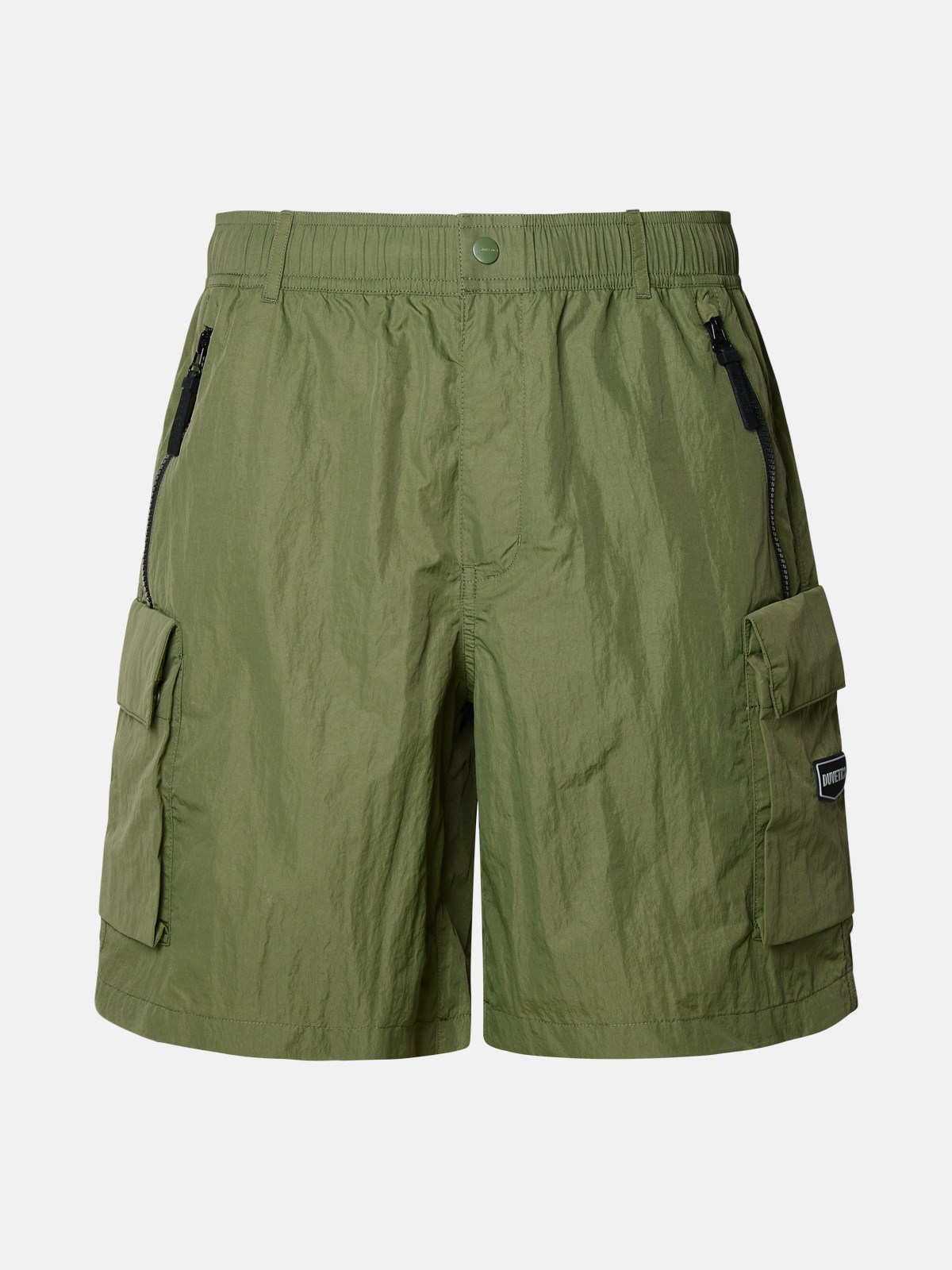 Shop Duvetica 'crico' Green Polyamide Bermuda Shorts