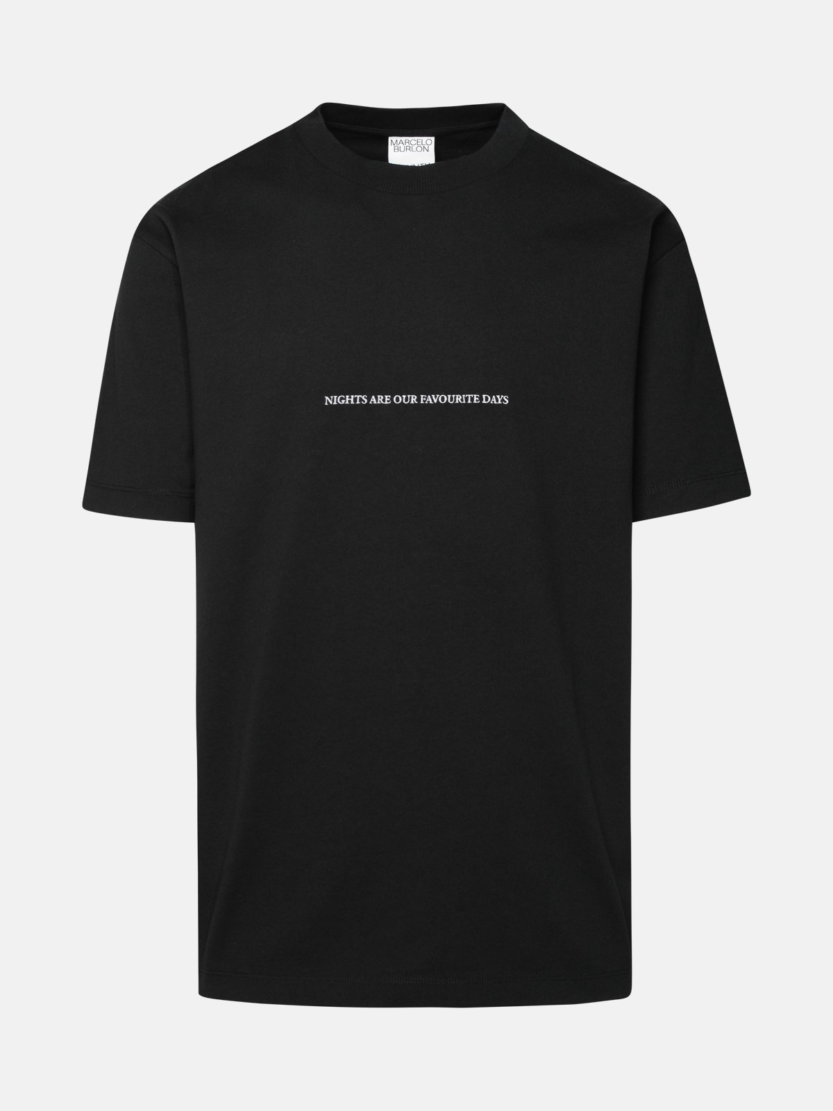 Shop Marcelo Burlon County Of Milan 'party Quote' Black Cotton T-shirt