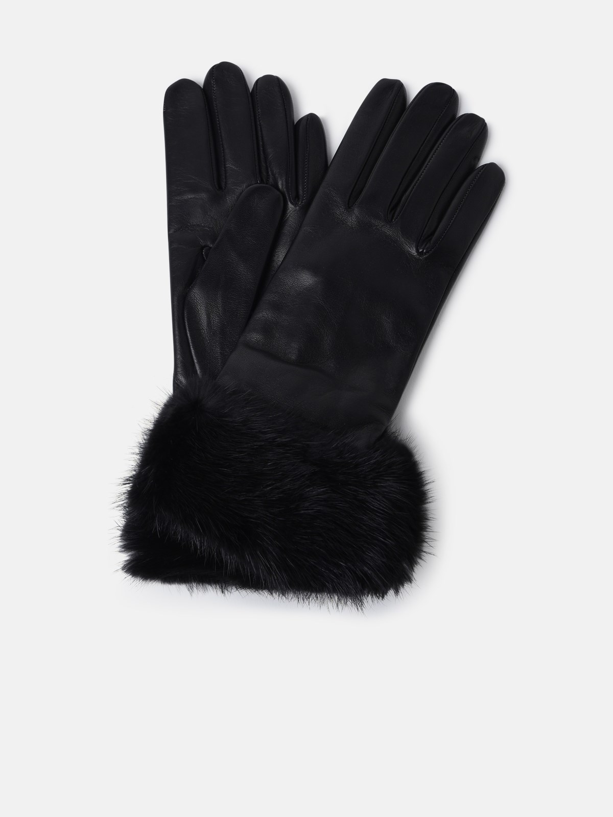 Sofia Gants Black Nappa Leather Gloves