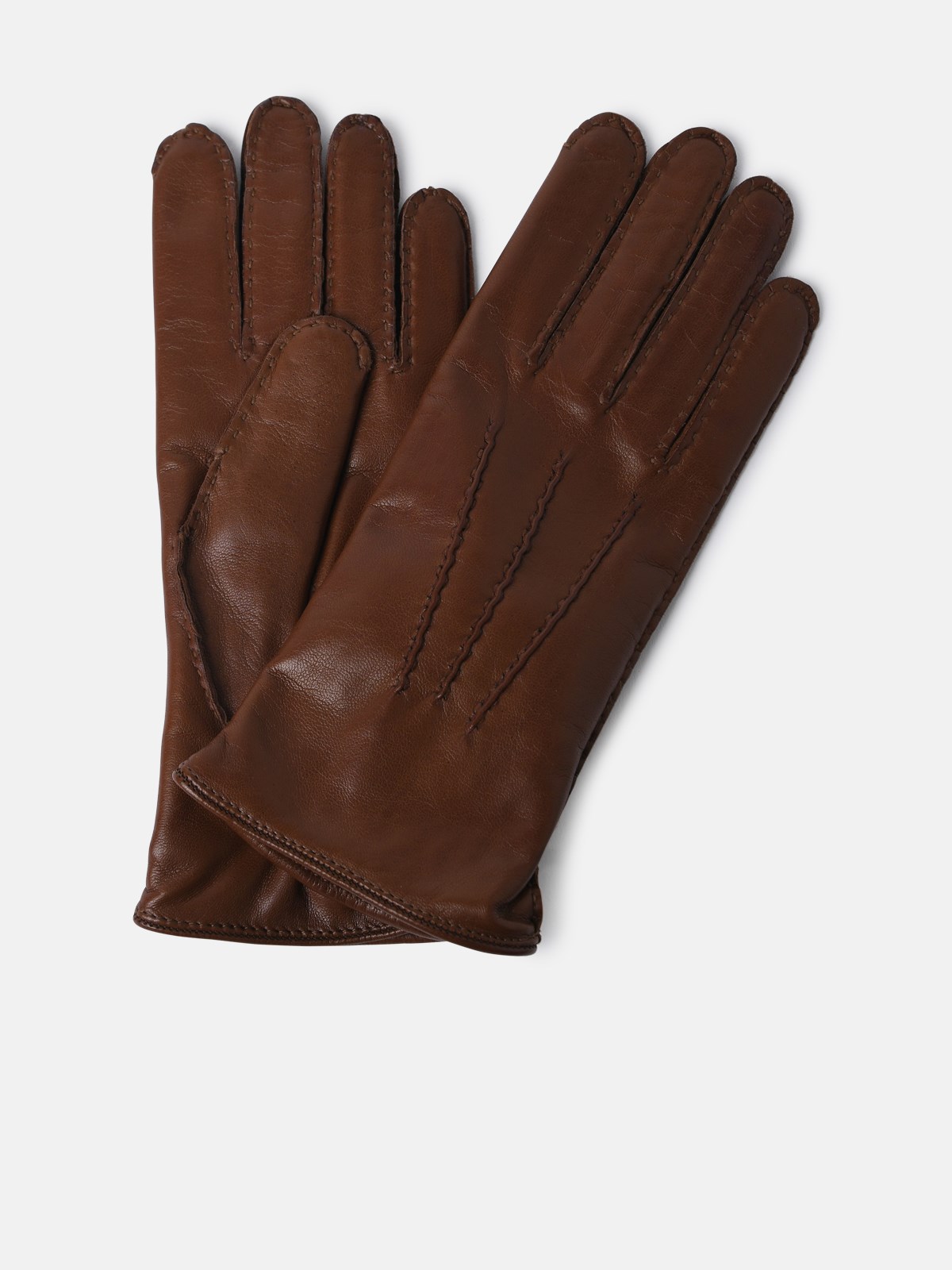 Sofia Gants Brown Nappa Leather Gloves