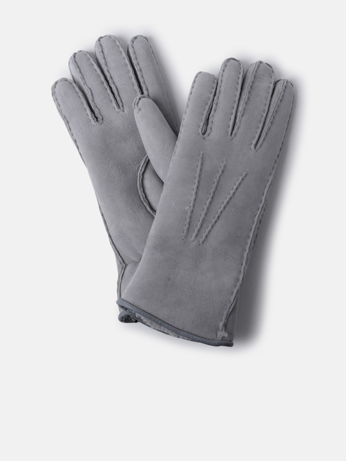 Sofia Gants Pearl Grey Merino Gloves
