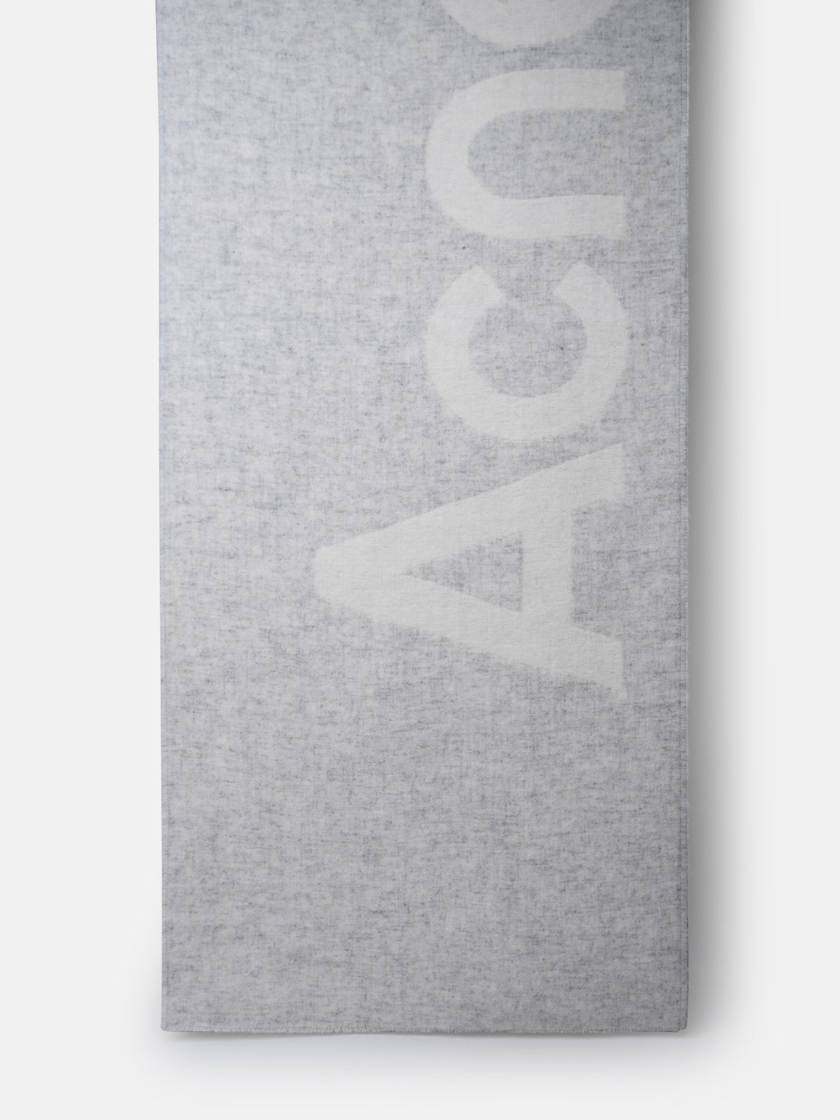 Acne Studios Grey Wool Blend Scarf