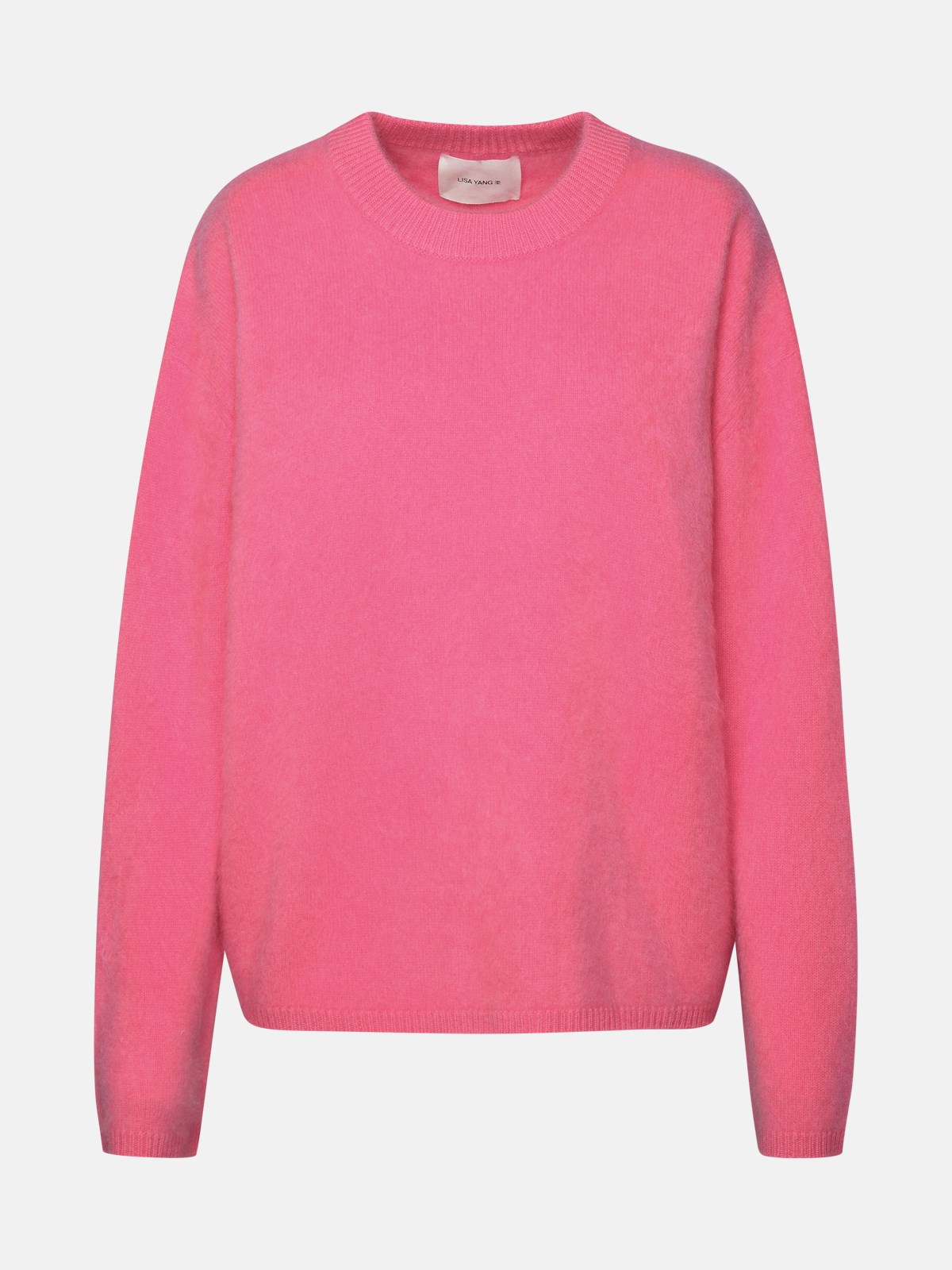Shop Lisa Yang Bright Pink 'natalia' Cashmere Sweater
