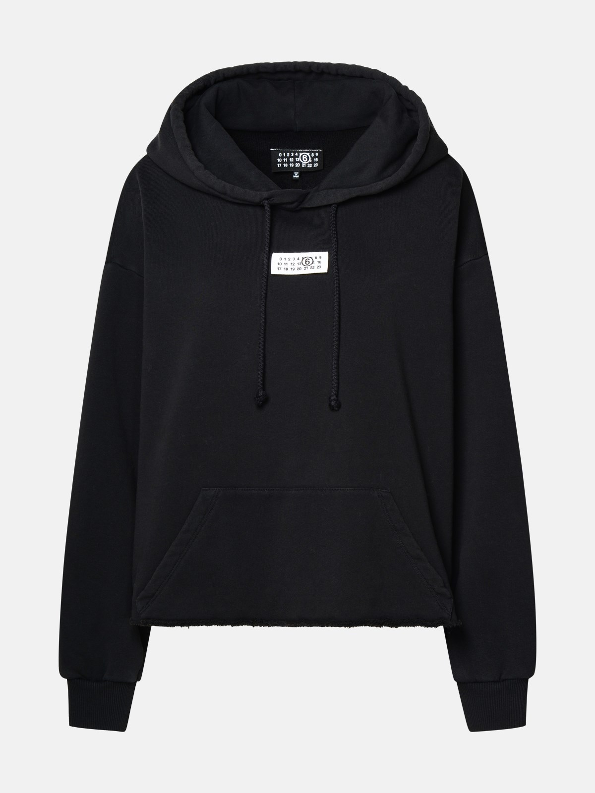 Mm6 Maison Margiela Mm6 By Maison Margiela Relaxed-fit Cotton Hoodie With Adjustable Drawstring In Blue