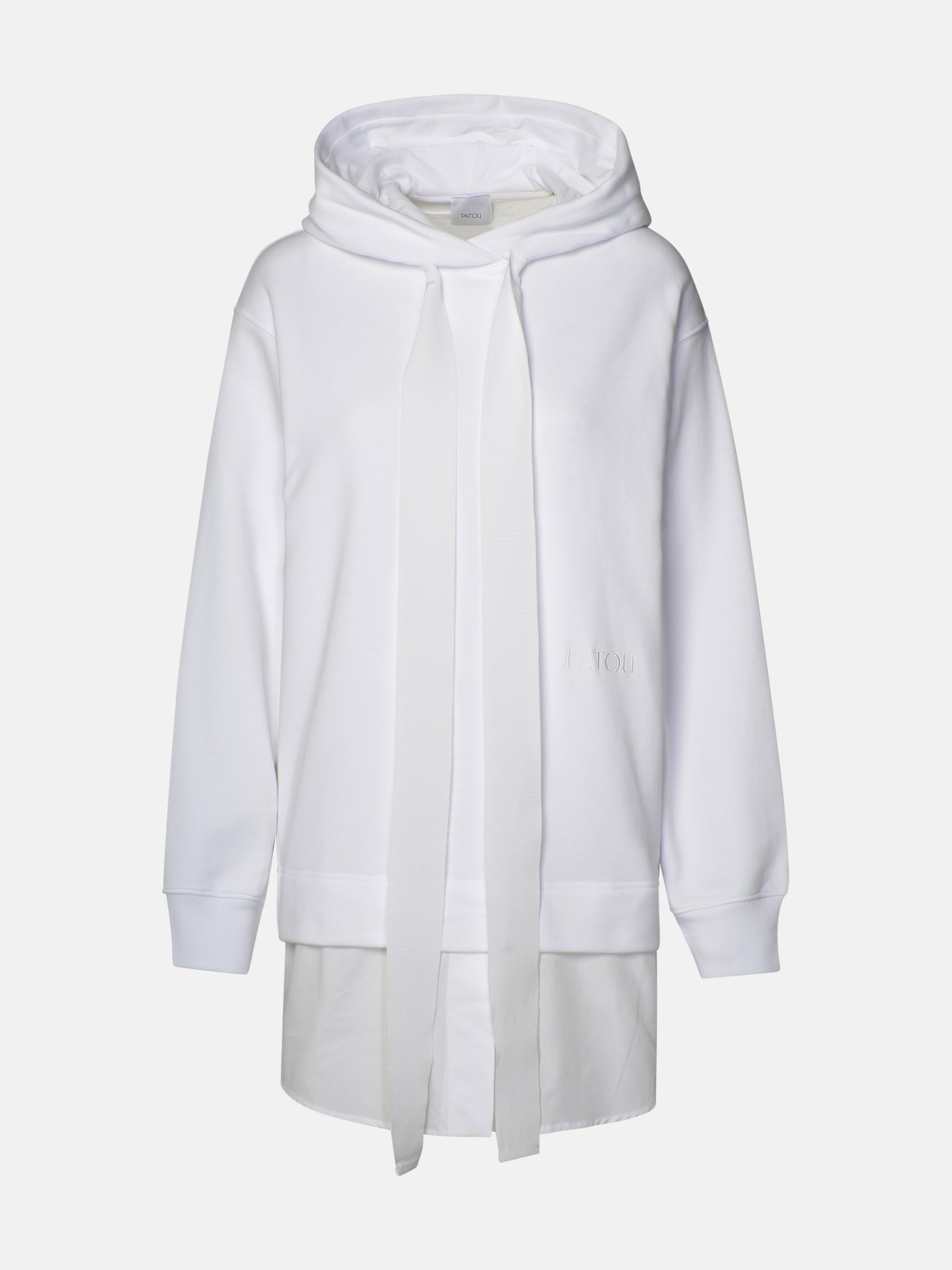 Patou White Cotton Sweatshirt