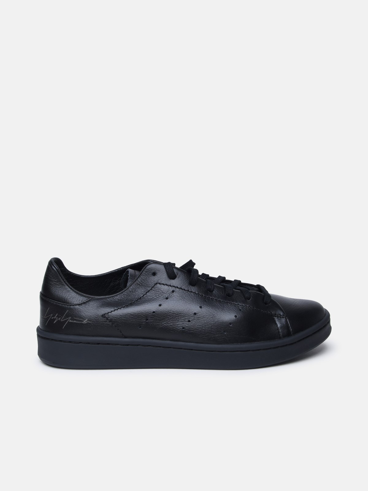 Y-3 Black Leather Sneakers