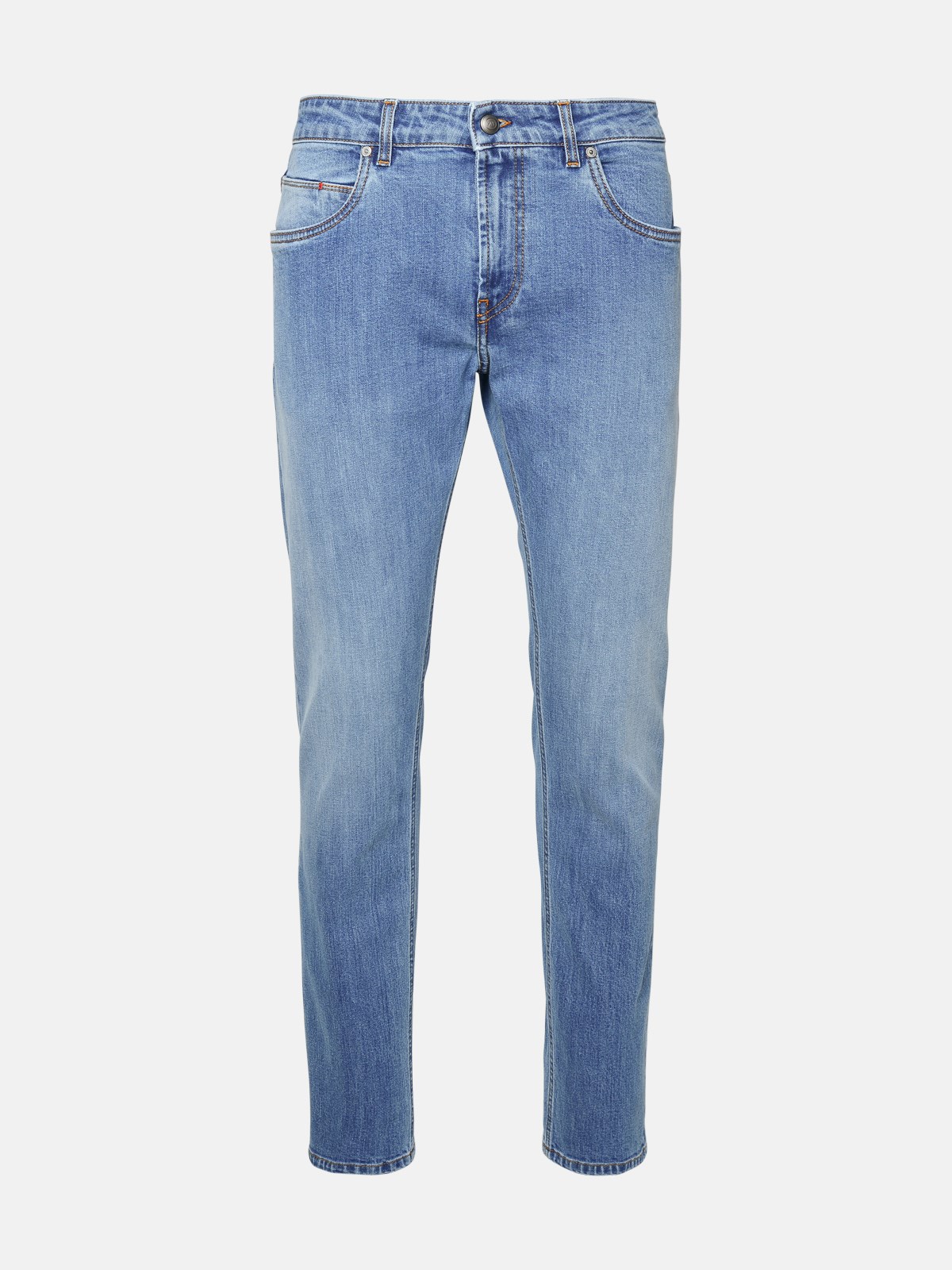 Fay Blue Cotton Jeans In Light Blue