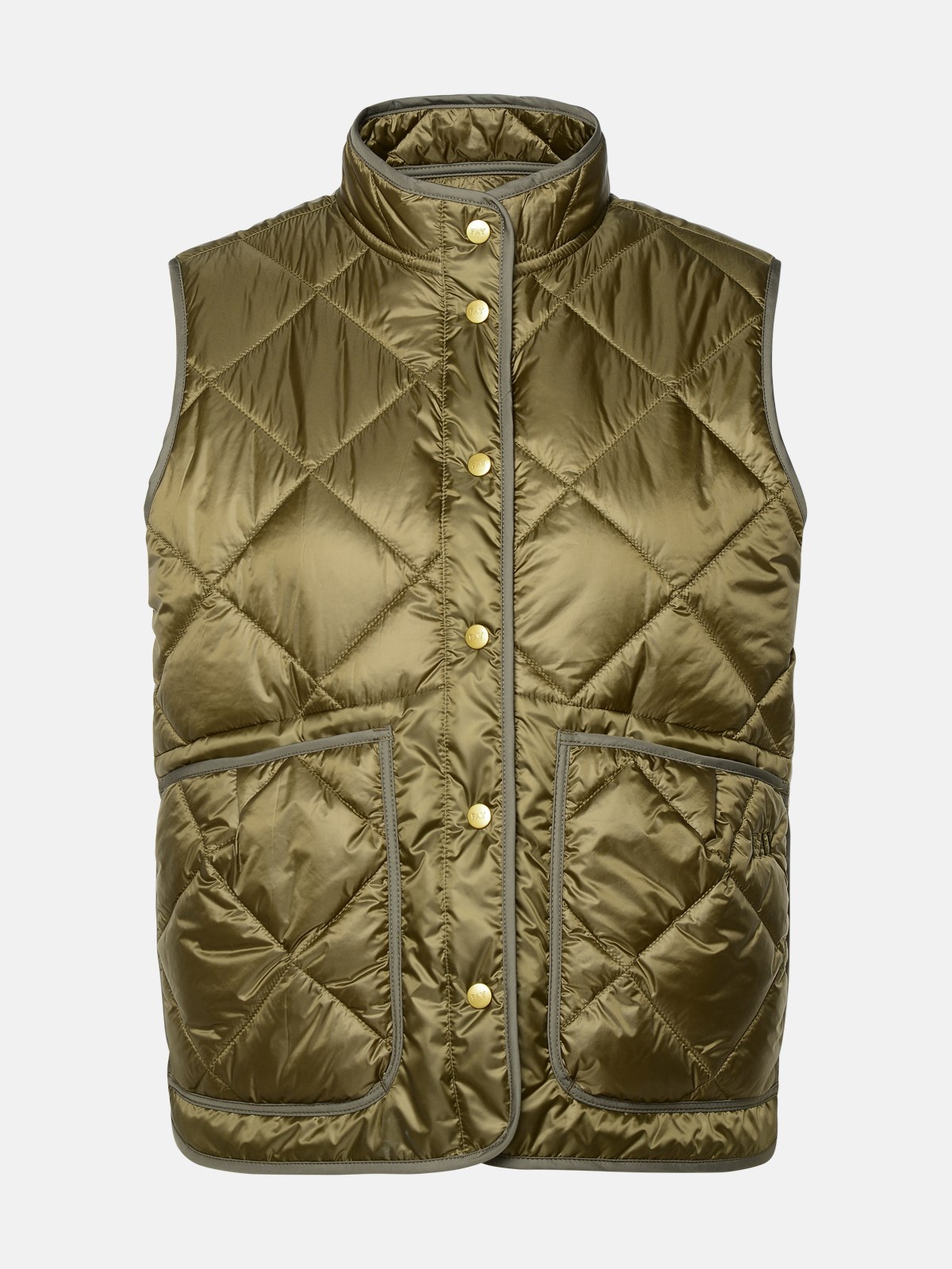 Fay Green Polyamide Quilted Vest