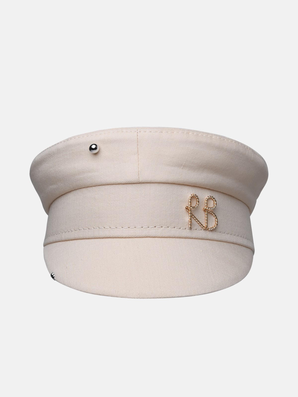 Ruslan Baginskiy Hat In Cream Linen Blend In Ivory