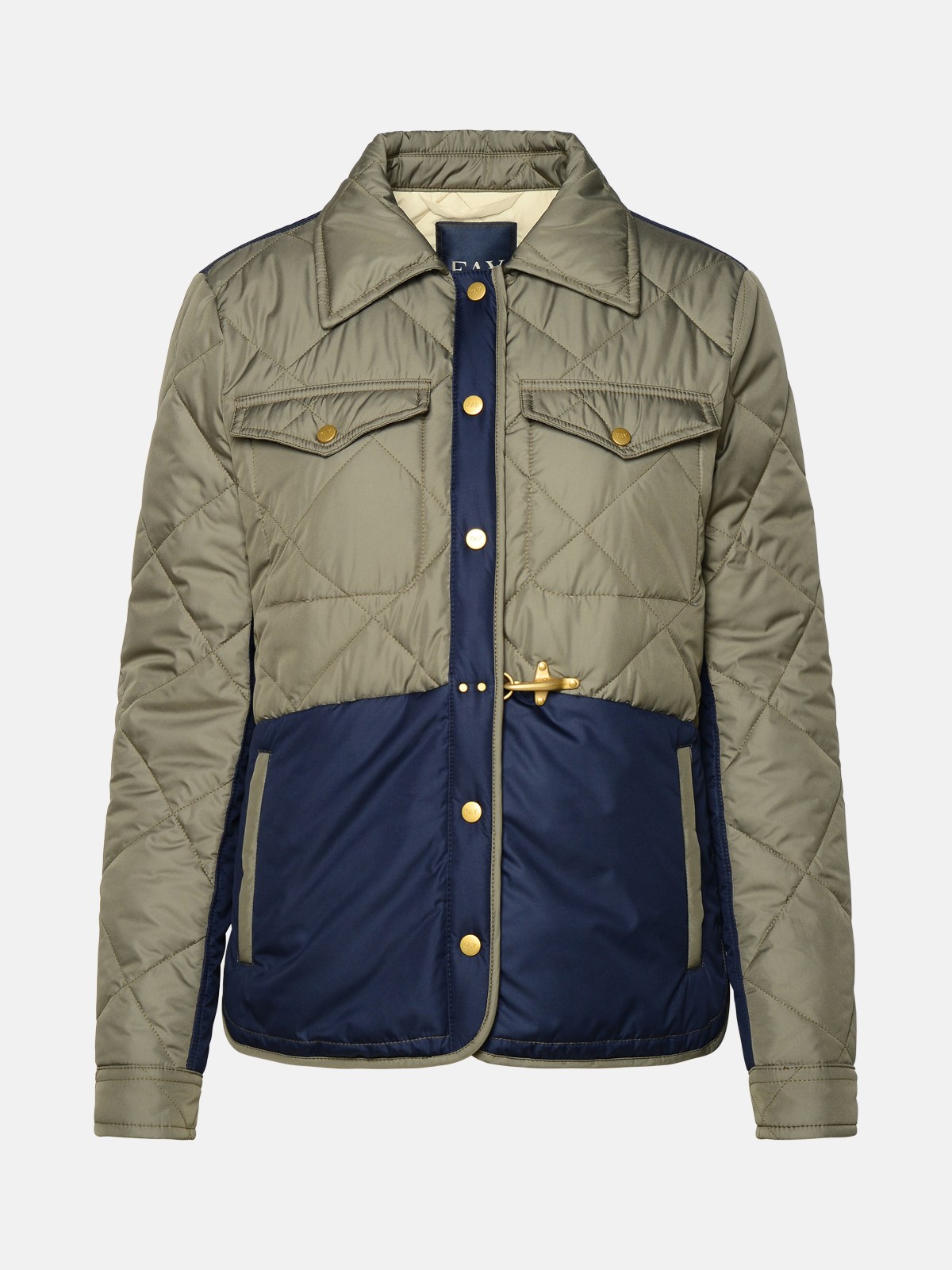 Fay Quilted Green Polyester Jacket