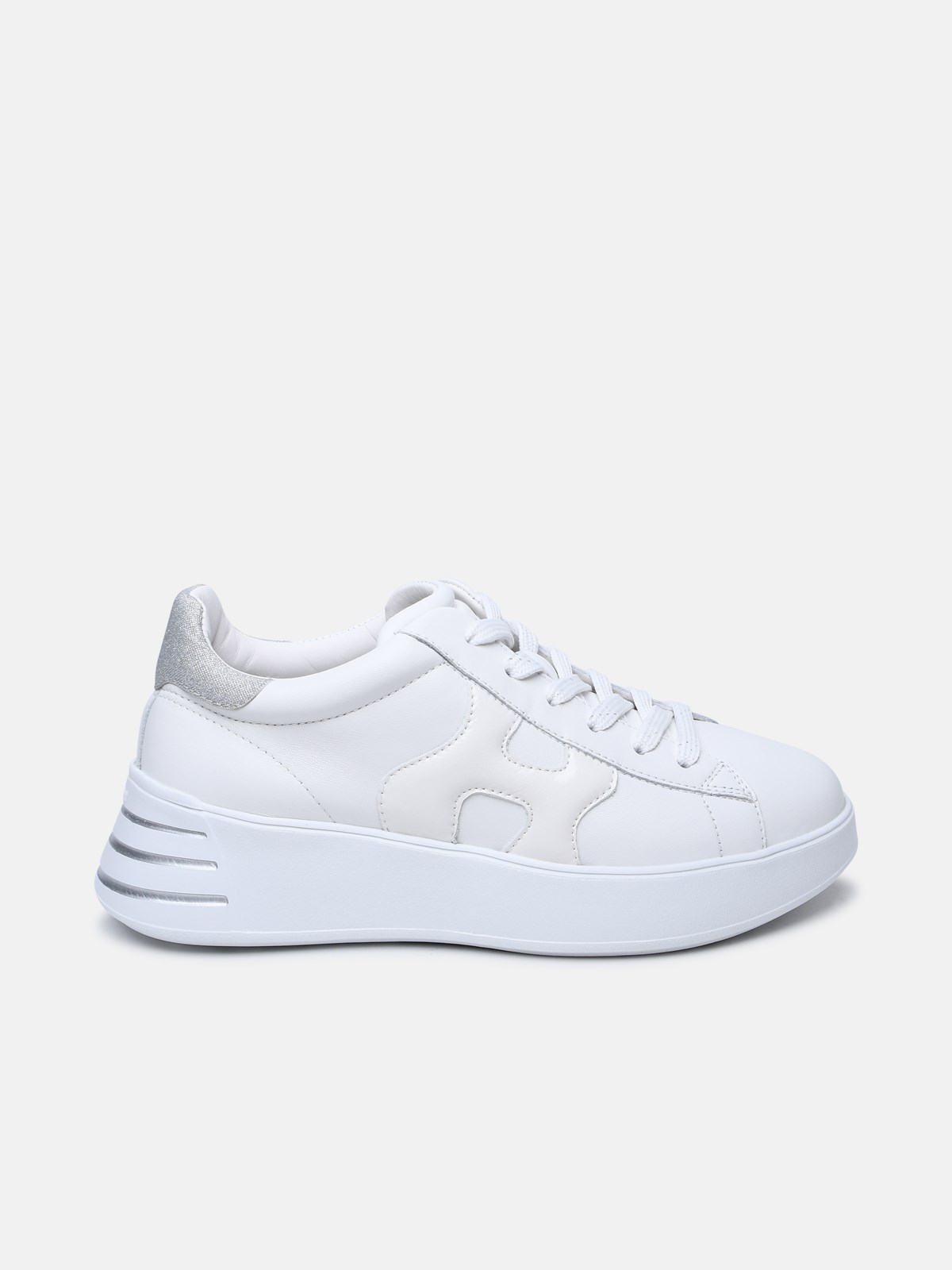 Hogan White Leather Rebel Sneakers