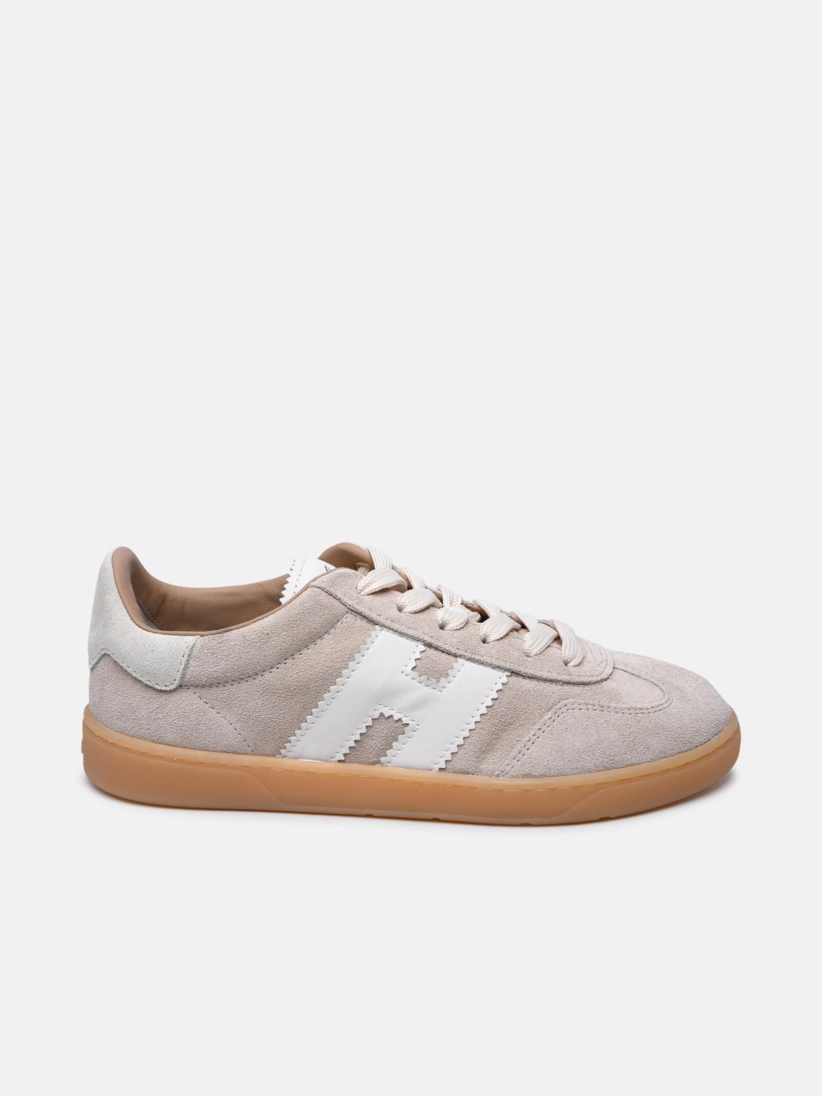 Hogan Beige Suede Sneakers