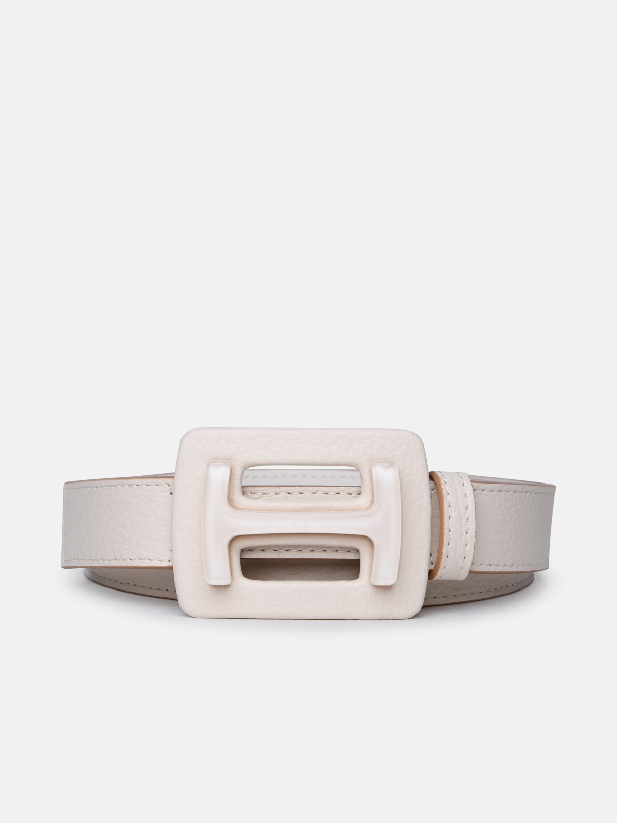 Hogan Ivory Leather Belt