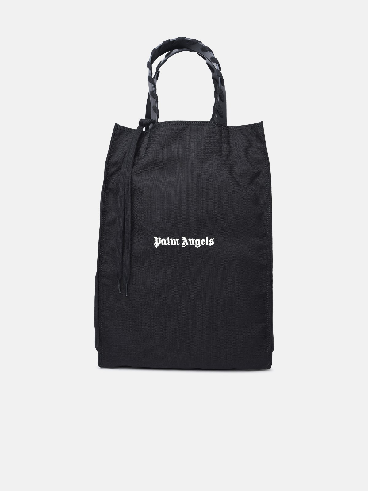 Shop Palm Angels Black Cotton Tote Bag