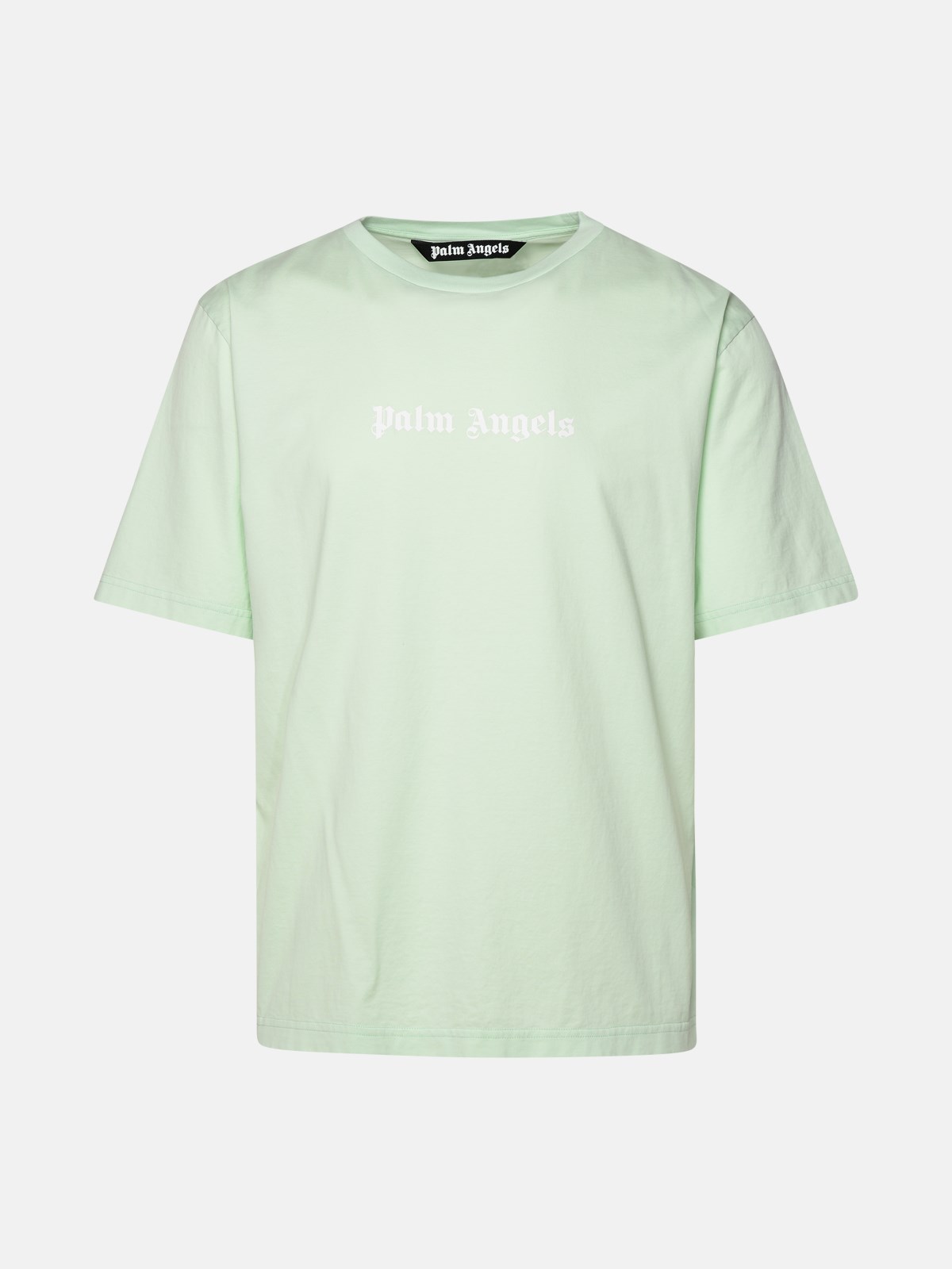 Shop Palm Angels Green Cotton T-shirt