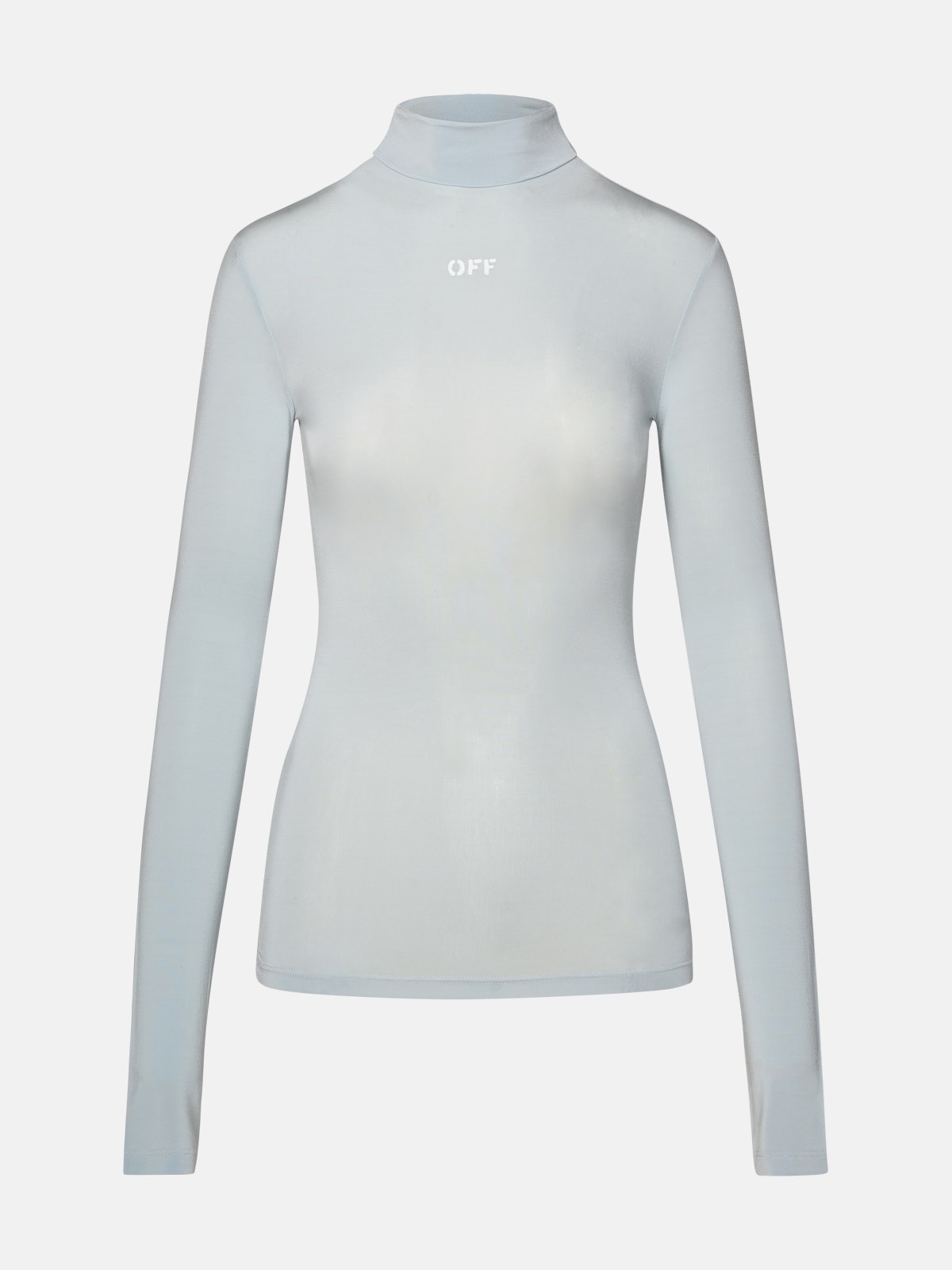 Shop Off-white Ice Viscose Sweater In Light Blue