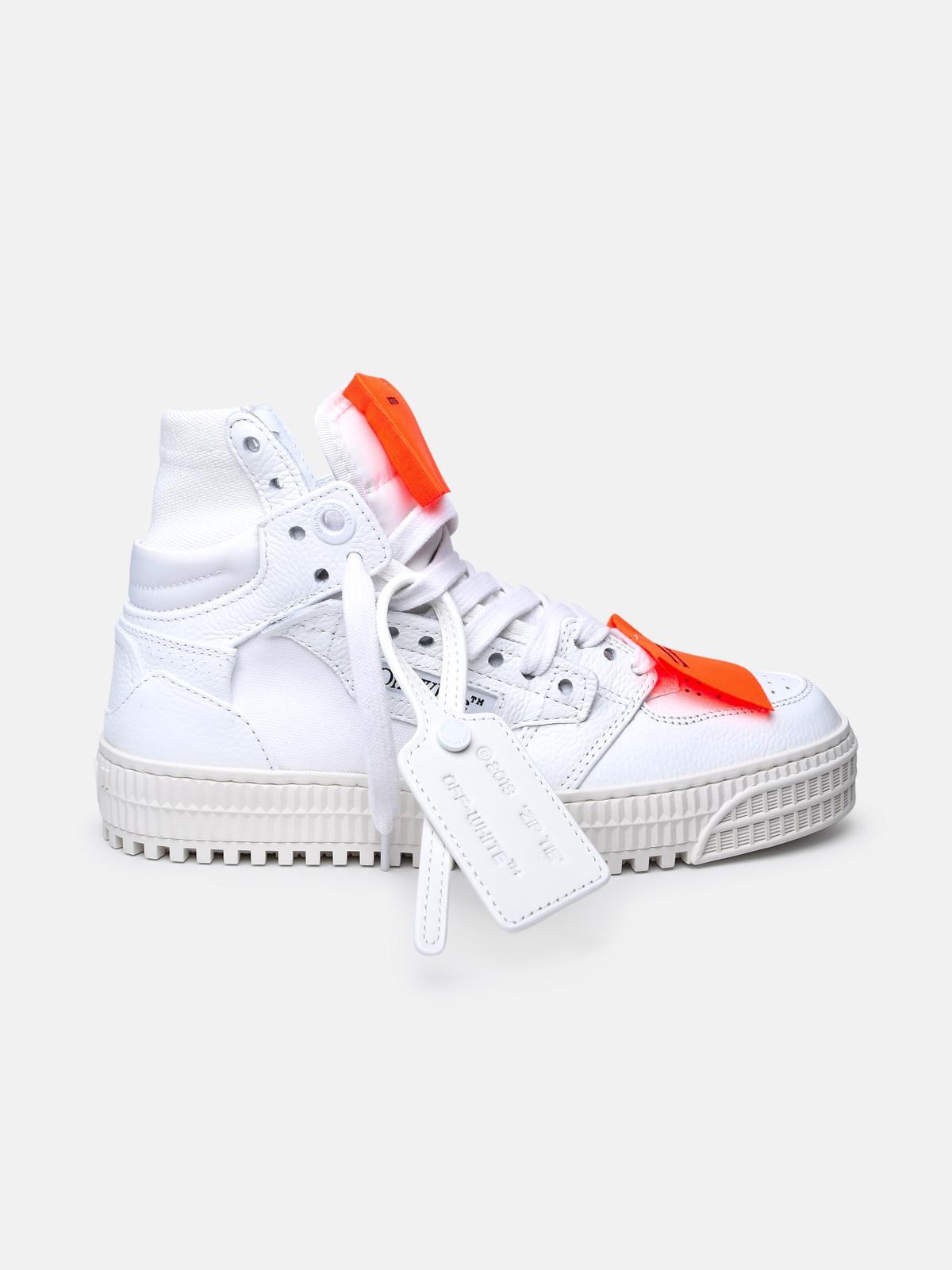 Off-white White Leather Blend Sneakers In White