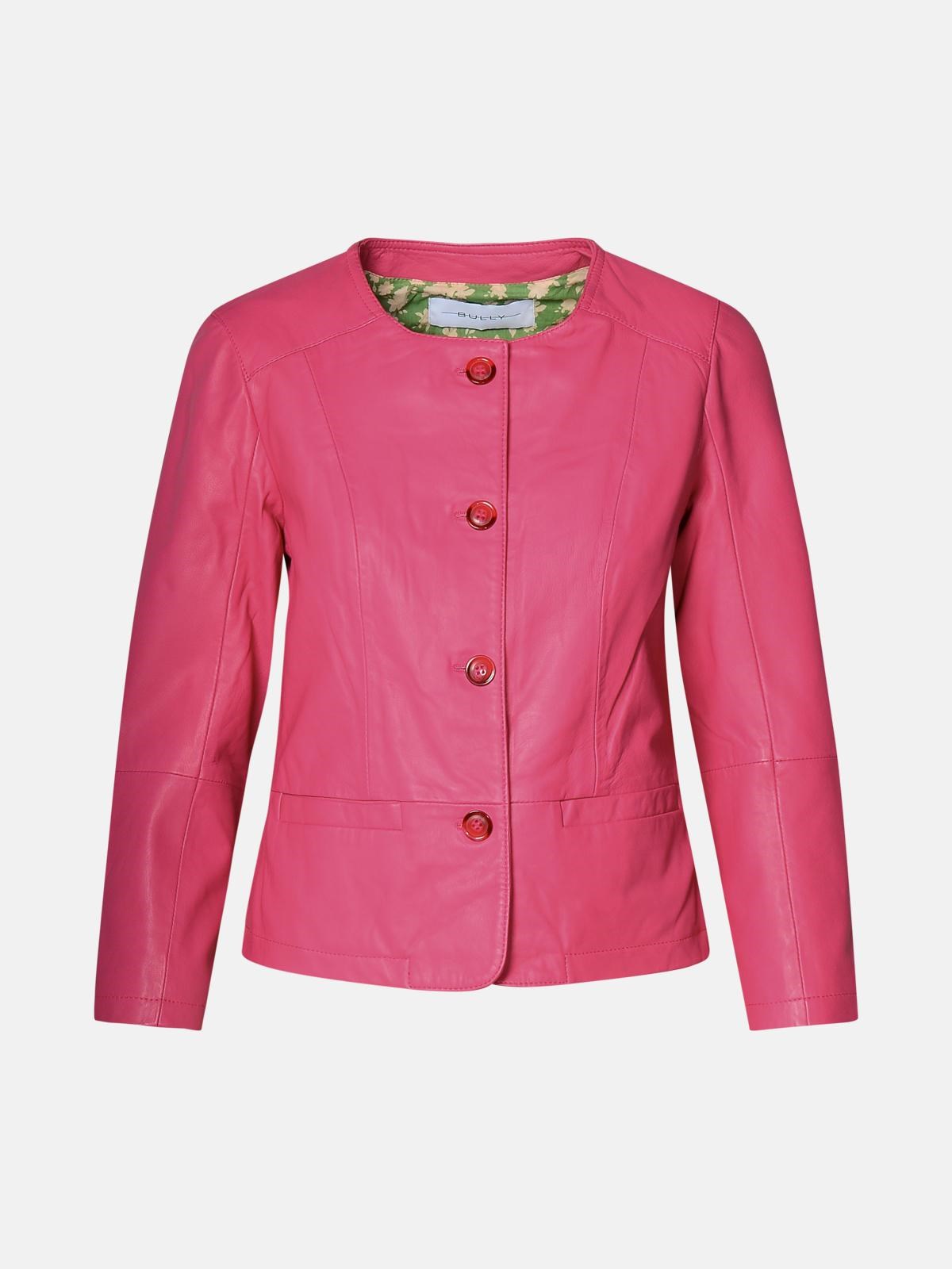 BULLY Fuchsia Leather Jacket