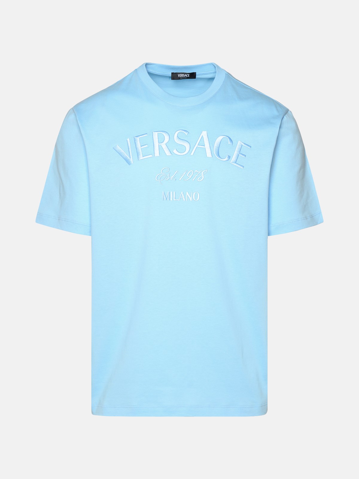 Versace Kids' Light Blue Cotton T-shirt