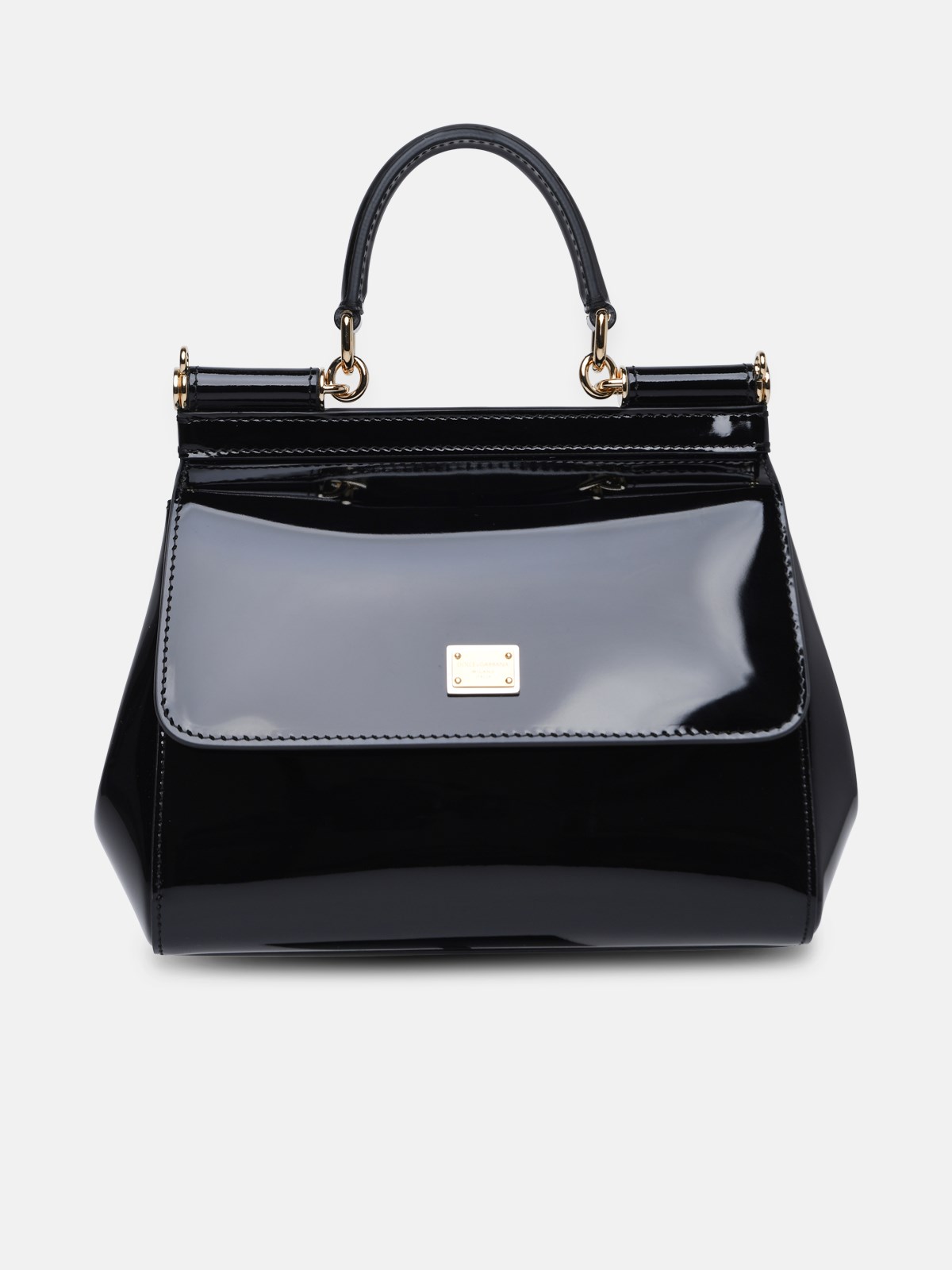 Shop Dolce & Gabbana Medium 'sicily' Bag In Black Calf Leather