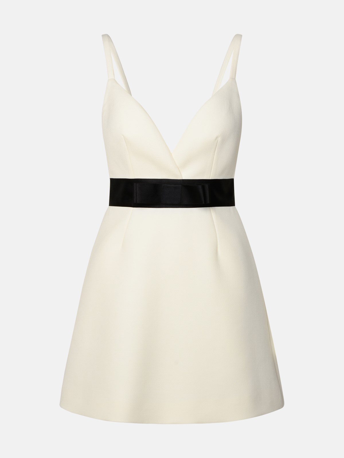Shop Dolce & Gabbana White Virgin Wool Blend Dress