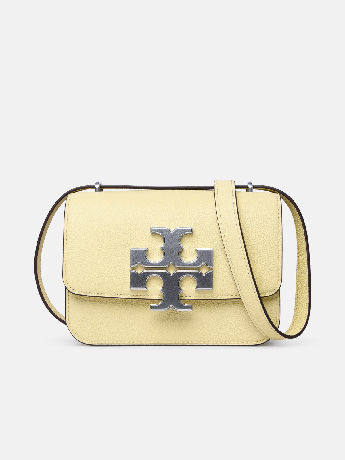 Shop Tory Burch 'eleanor' Yellow Small Leather Bag