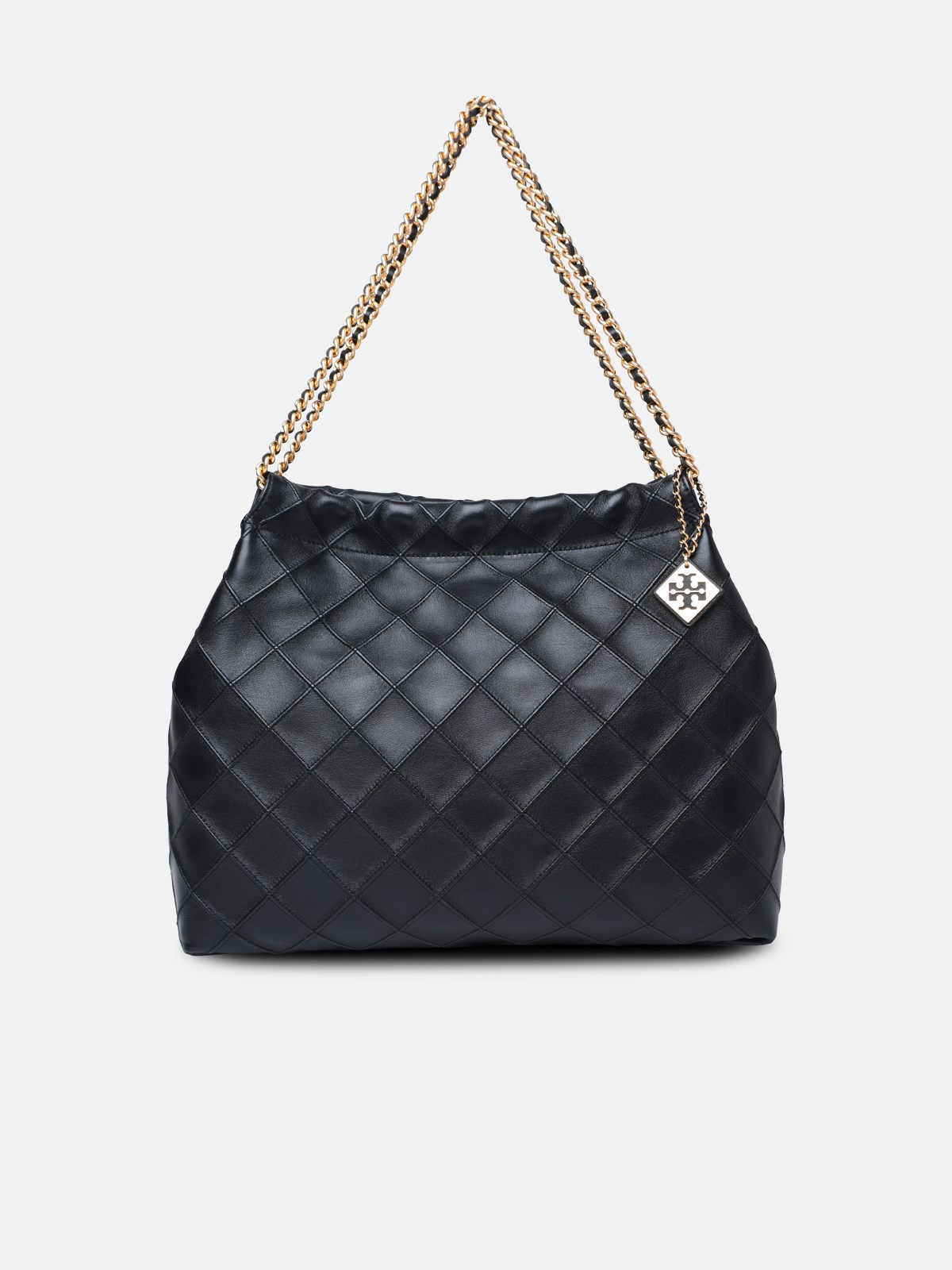 Tory Burch 'fleming' Black Leather Bag