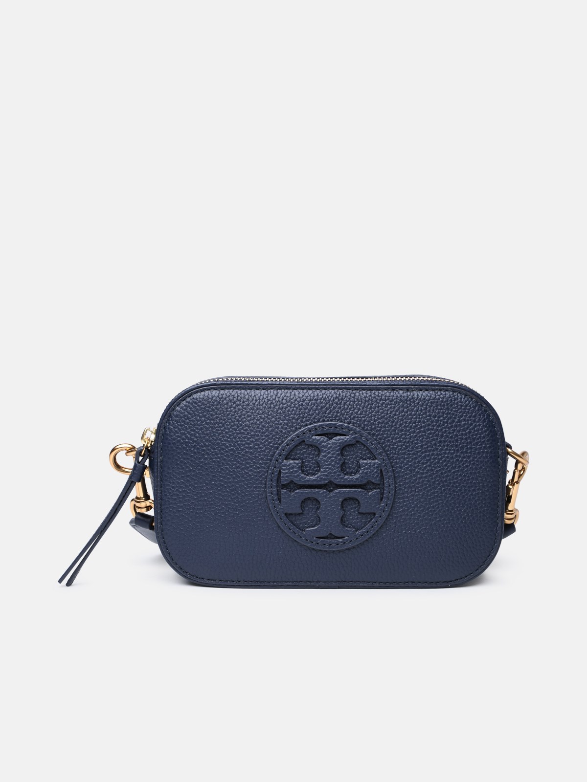 Shop Tory Burch 'miller' Mini Bag In Navy Leather
