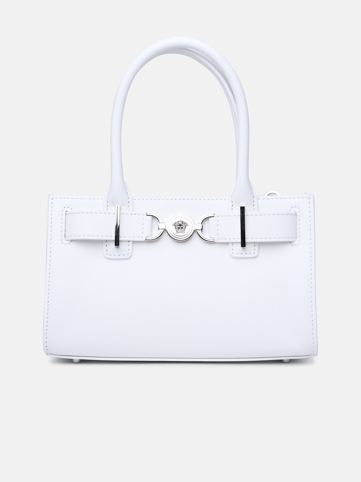Versace Small 'medusa '95' White Leather Bag