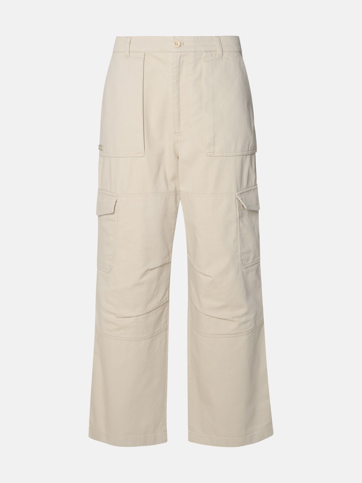 Shop Acne Studios Beige Cotton Blend Cargo Pants In Ivory