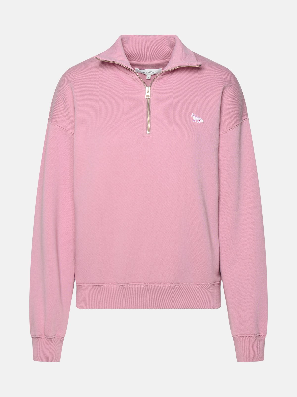 Shop Maison Kitsuné Pink Cotton Sweatshirt