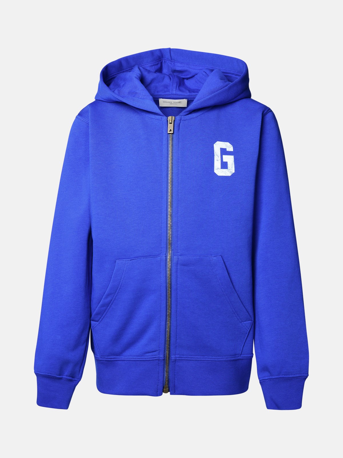 Shop Golden Goose Blue Cotton Sweatshirt