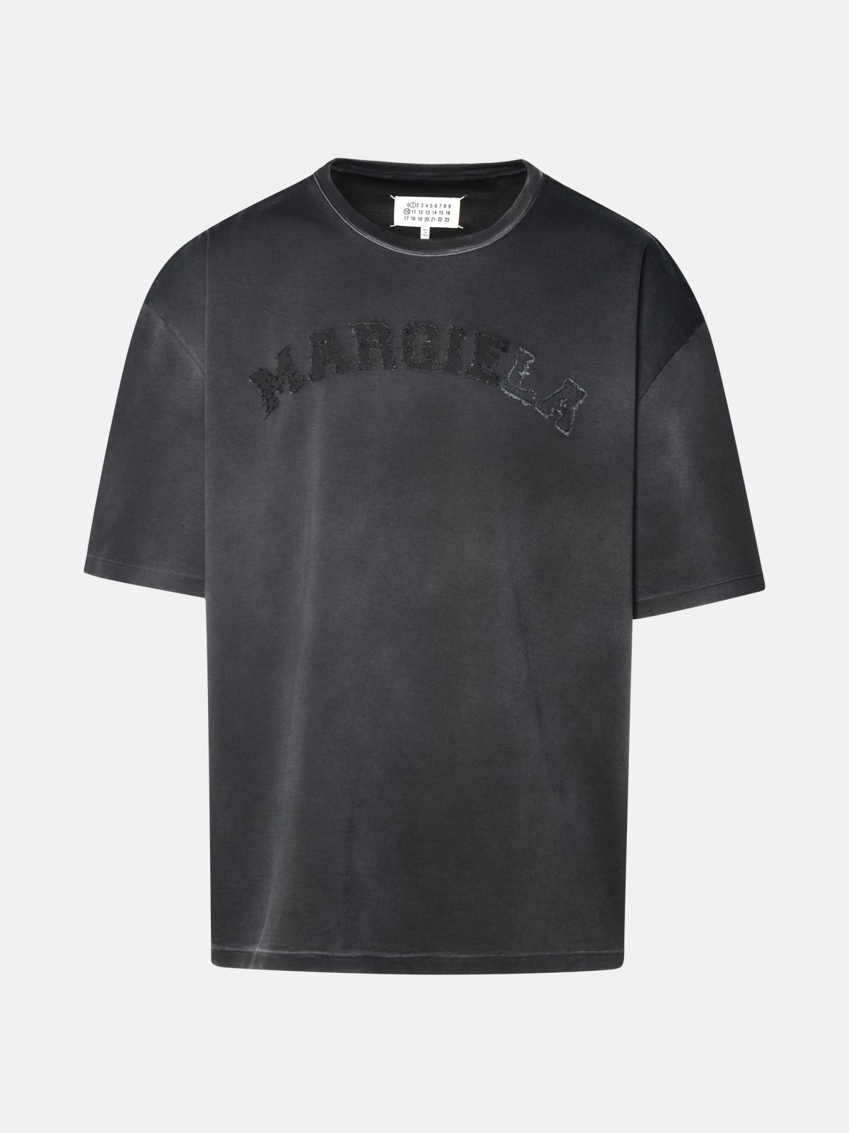 Shop Maison Margiela Black Cotton T-shirt
