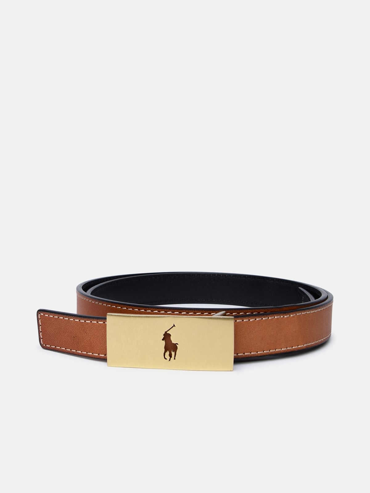 Shop Polo Ralph Lauren Brown Leather Belt