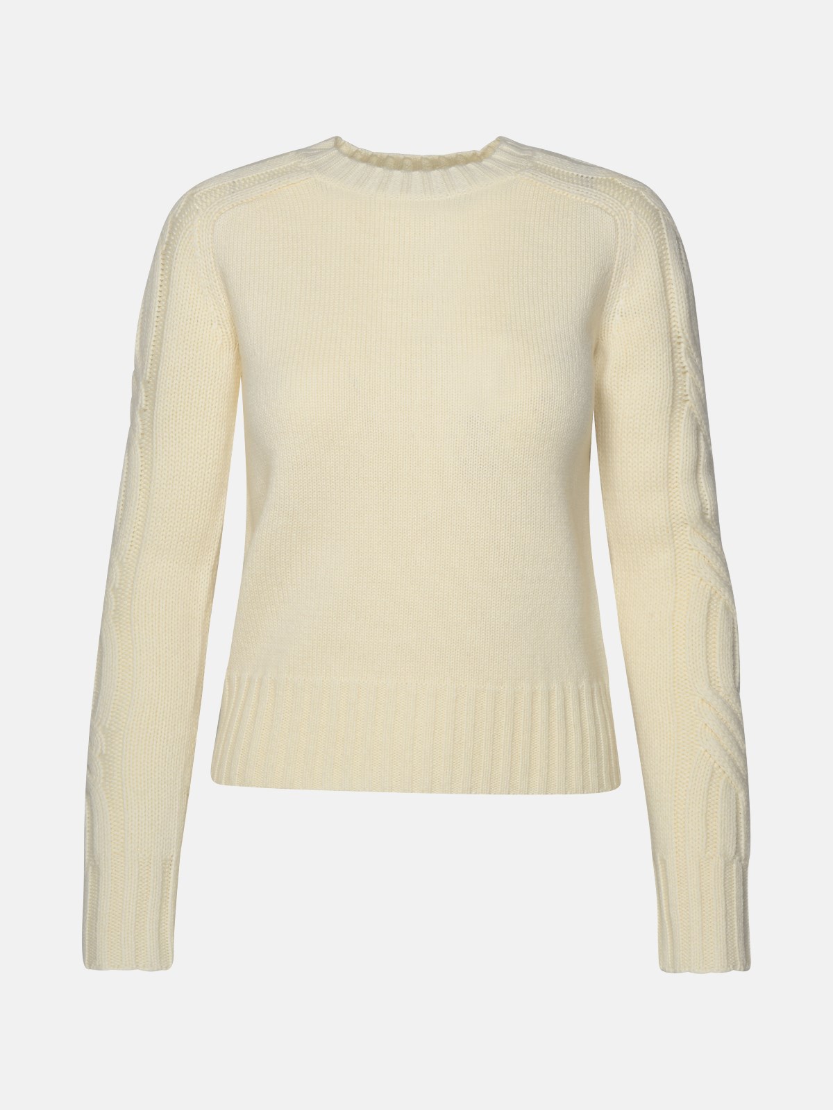 Max Mara Ivory Cashmere Sweater In White